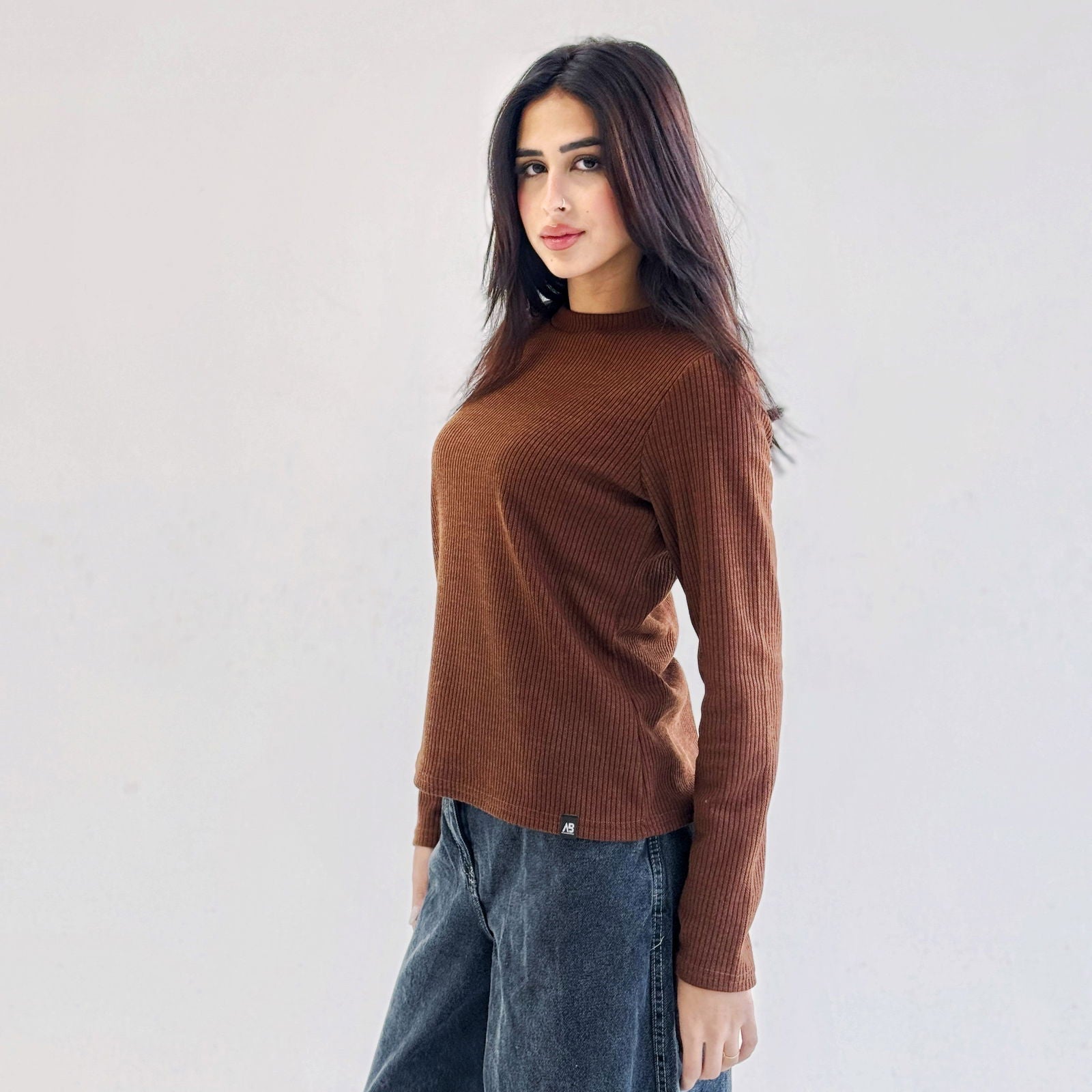 Aura Top Brown - AB ESSENTIALS