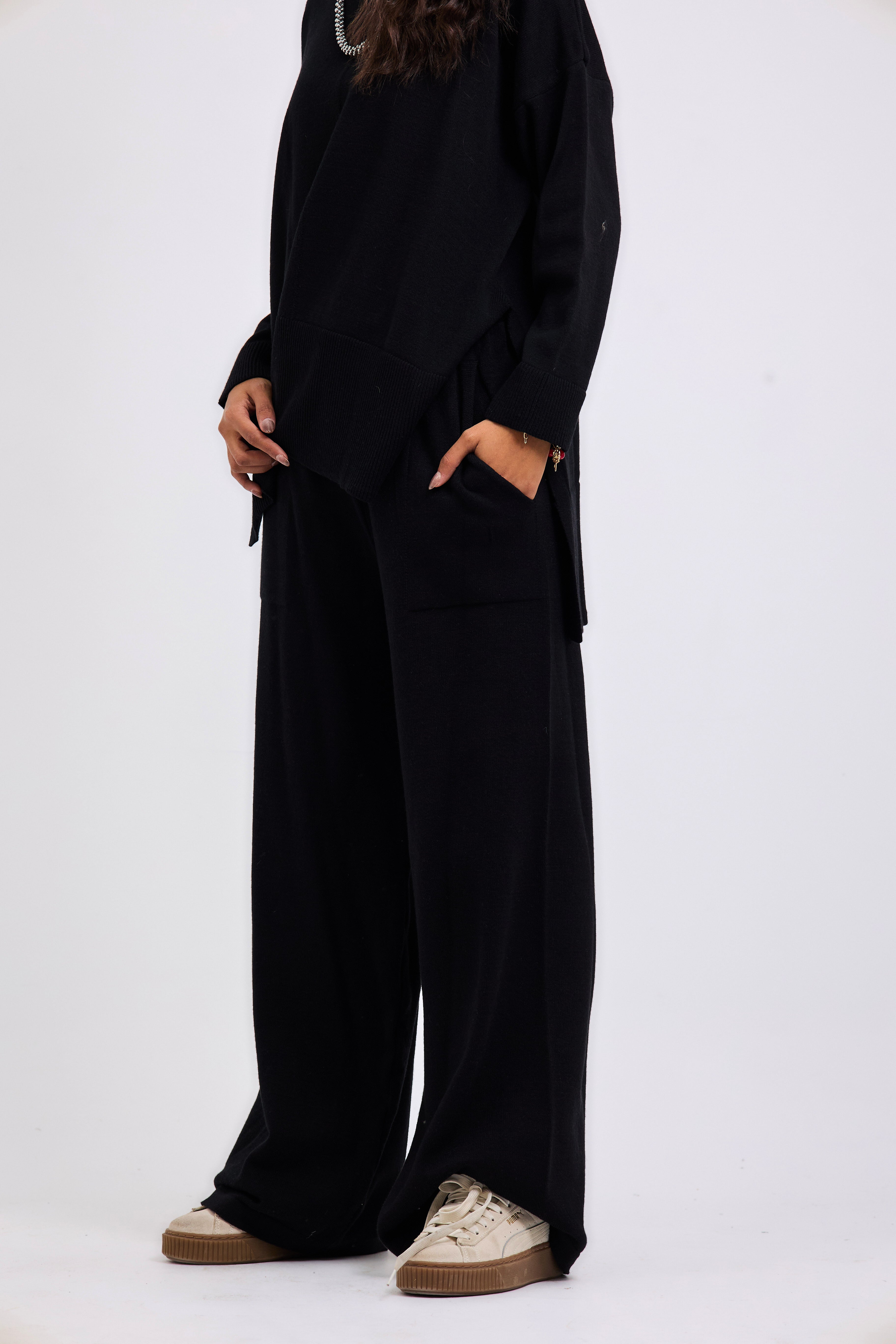 Baby Knit Set Black - AB ESSENTIALS