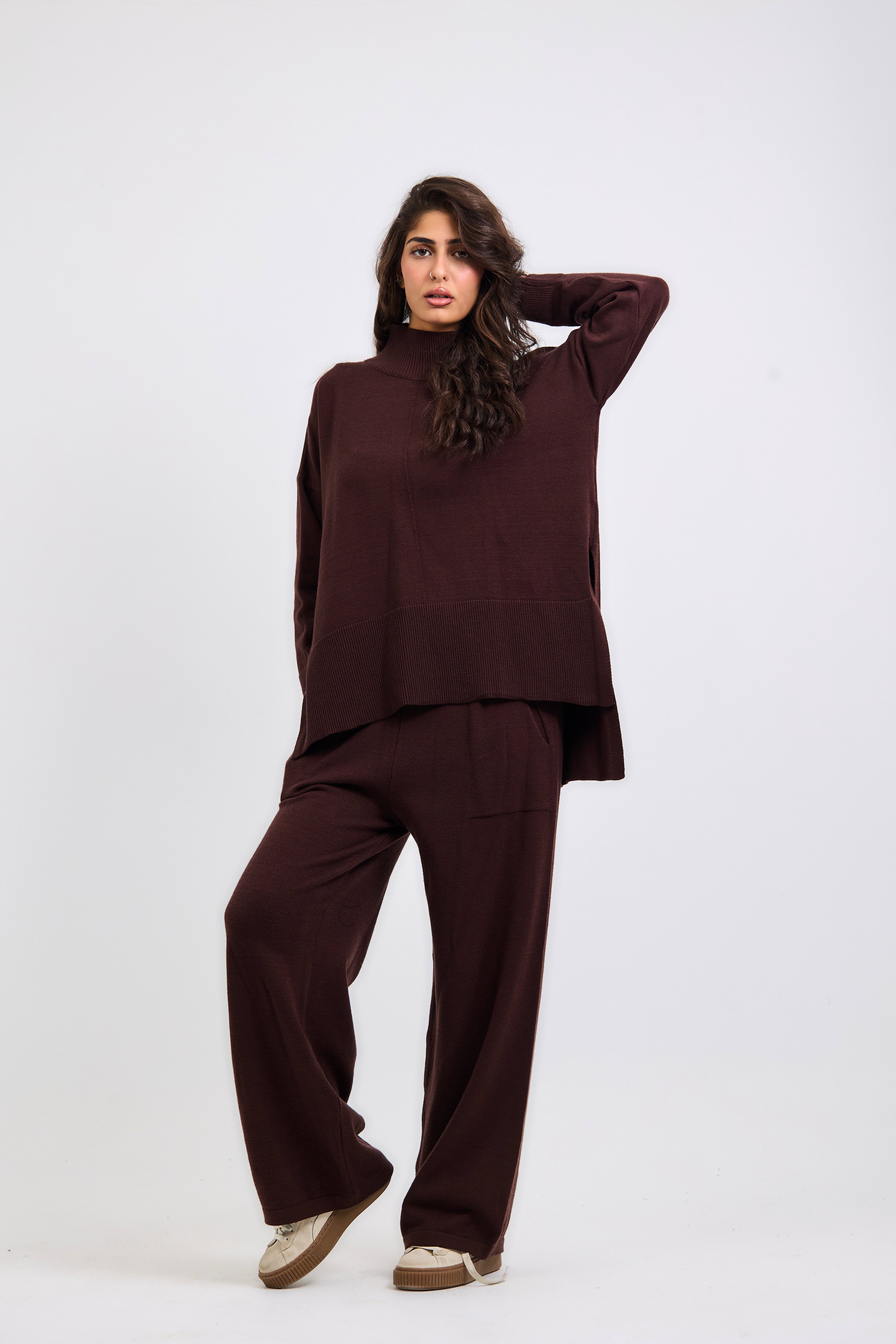 Baby Knit Set Chocolate - AB ESSENTIALS