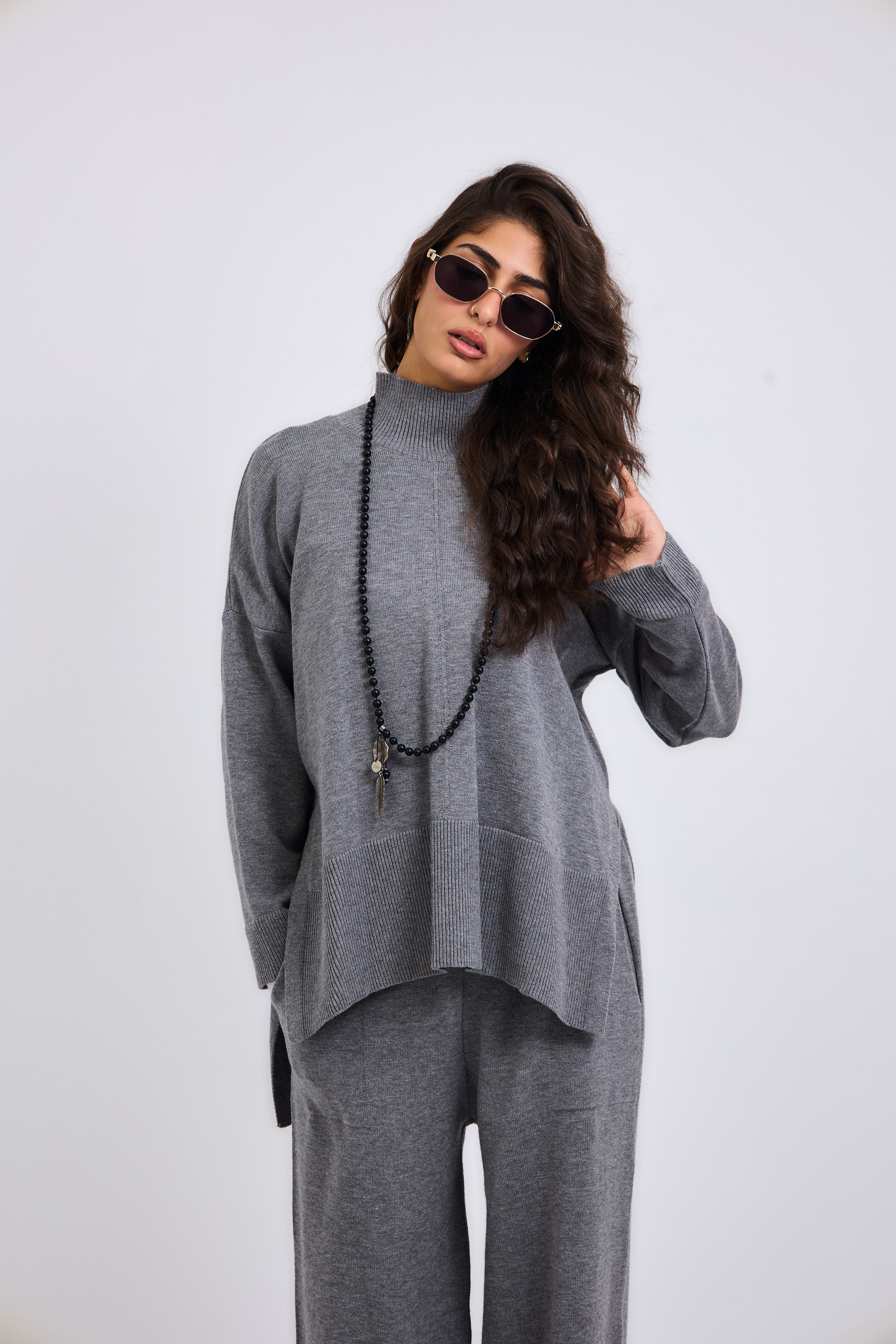 Baby Knit Set Grey - AB ESSENTIALS