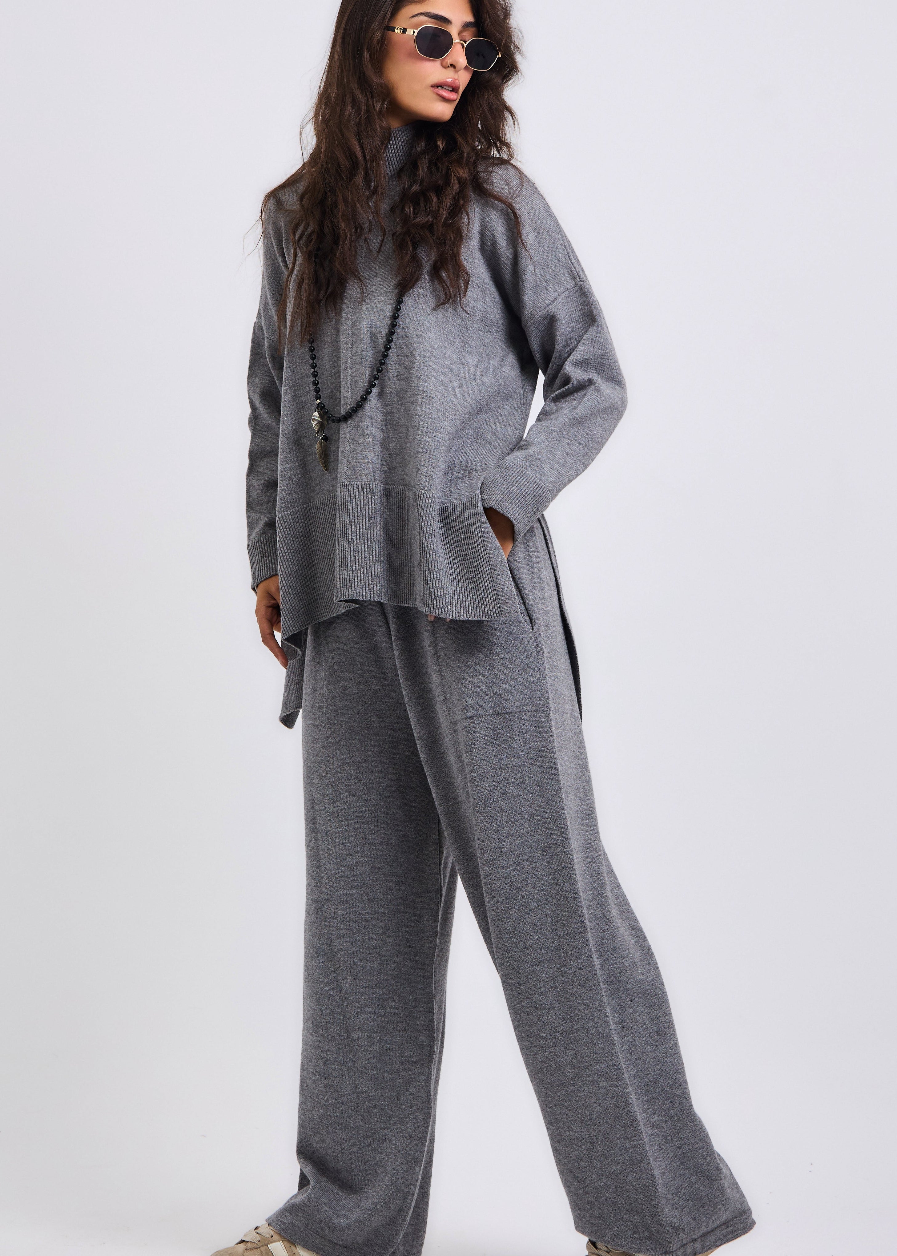 Baby Knit Set Grey - AB ESSENTIALS