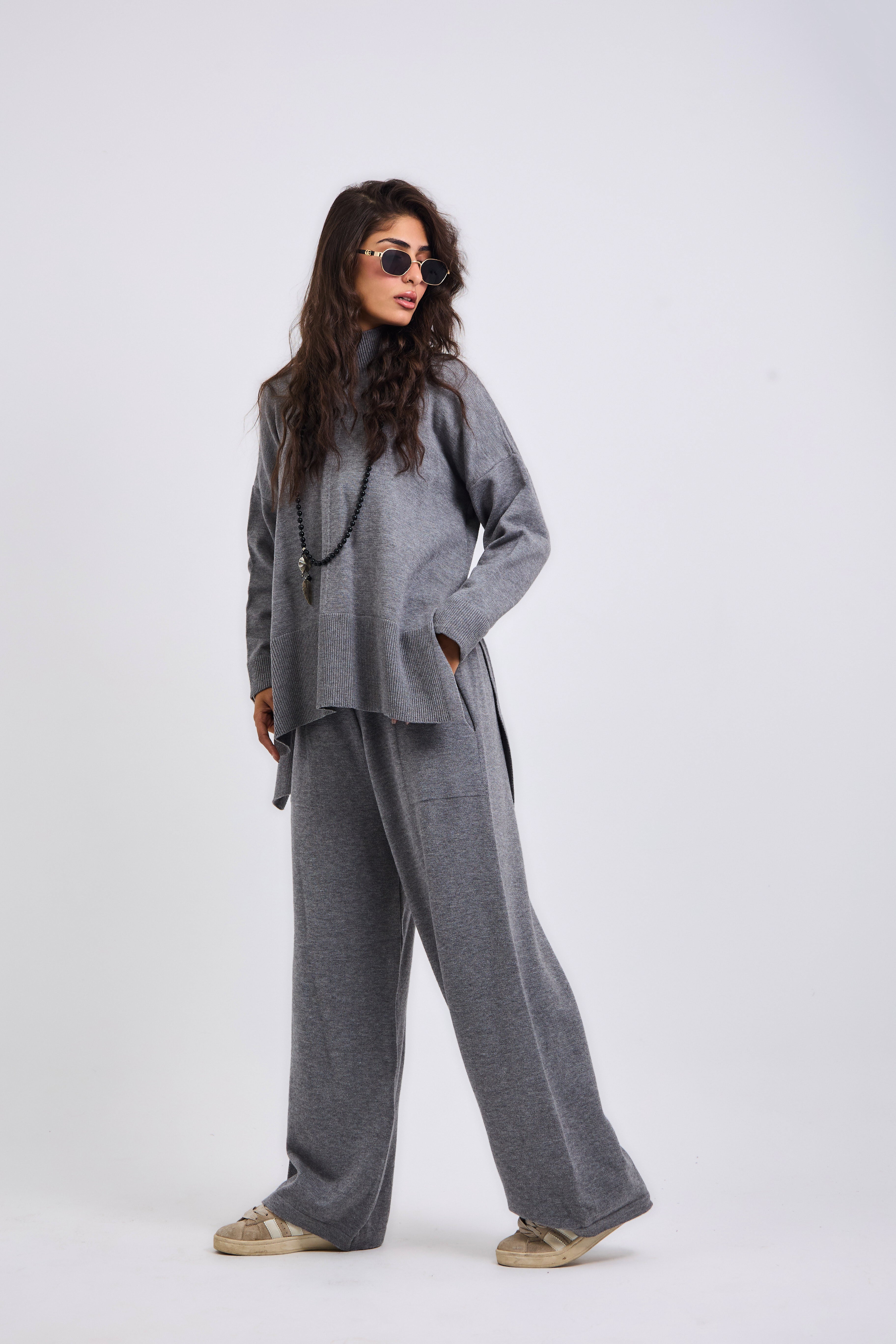 Baby Knit Set Grey - AB ESSENTIALS