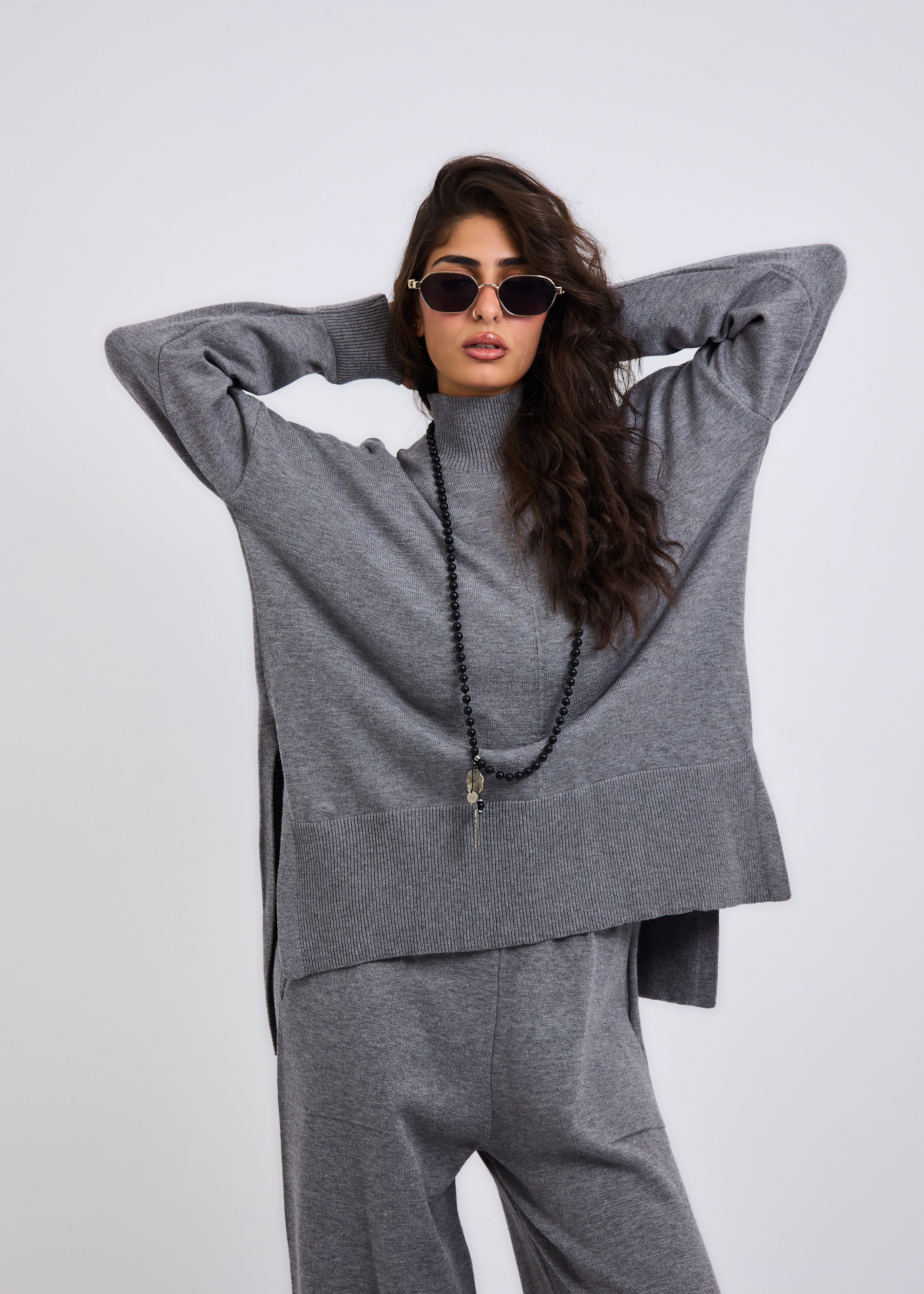 Baby Knit Set Grey - AB ESSENTIALS