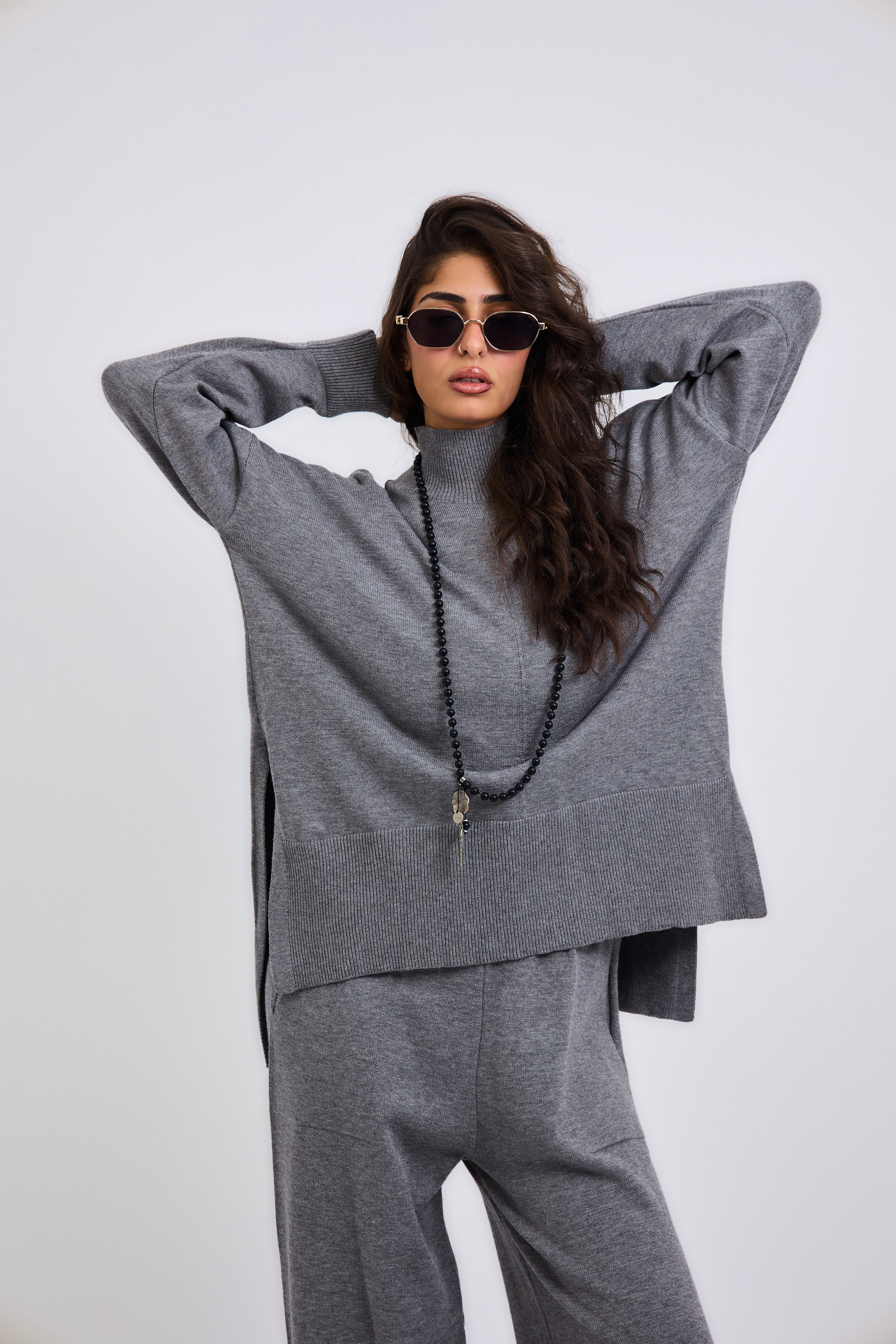 Baby Knit Set Grey - AB ESSENTIALS