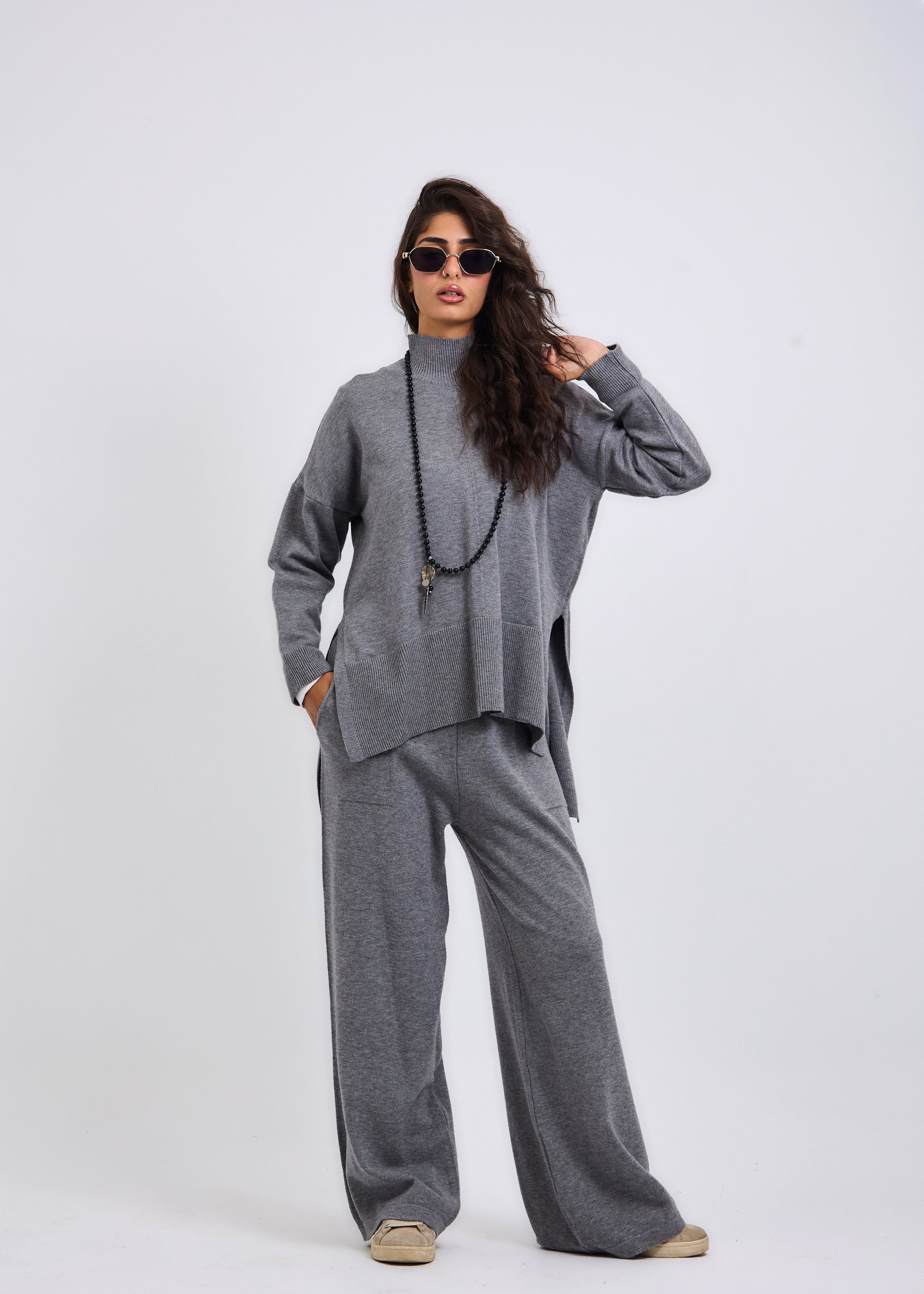 Baby Knit Set Grey - AB ESSENTIALS