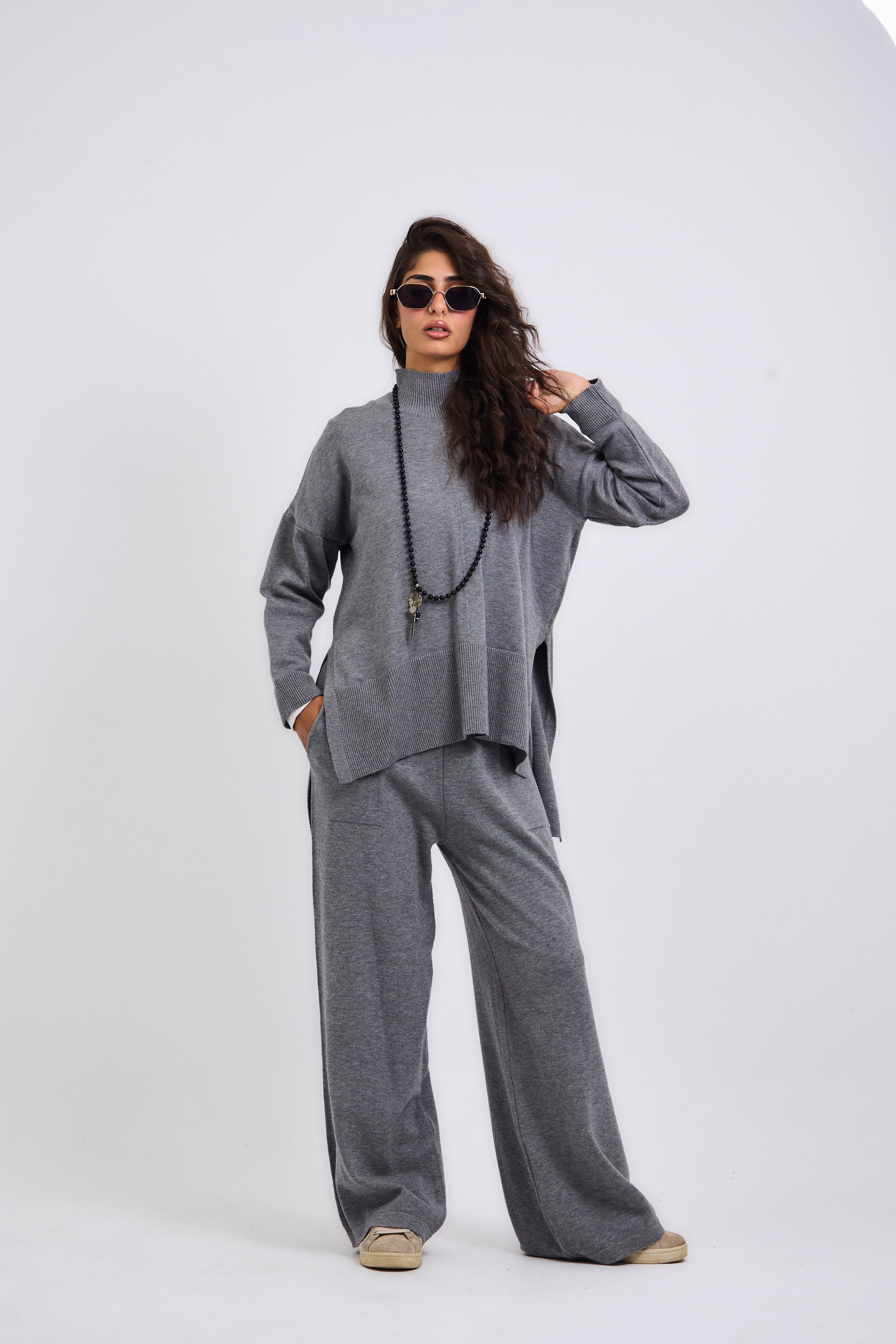 Baby Knit Set Grey - AB ESSENTIALS