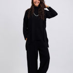 Baby Knit Top Black - AB ESSENTIALS