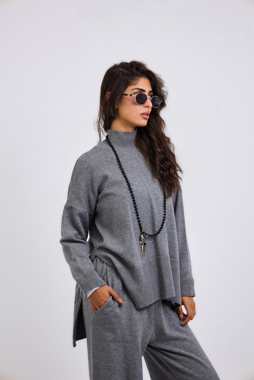 Baby Knit Top Grey - AB ESSENTIALS