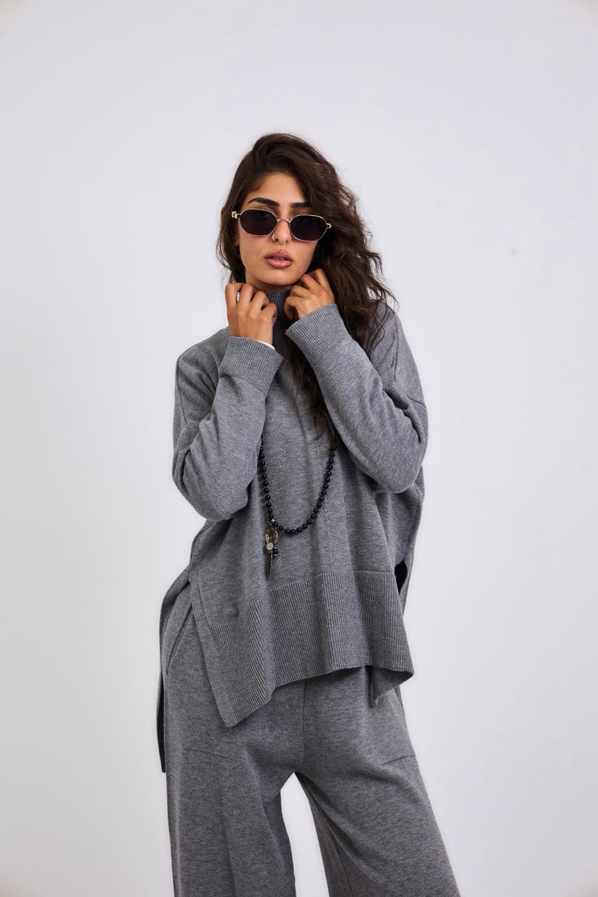 Baby Knit Top Grey - AB ESSENTIALS