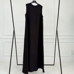 Basic Linen Dress No Sleeve Black - AB ESSENTIALS