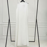 Basic Linen Dress No Sleeve White - AB ESSENTIALS