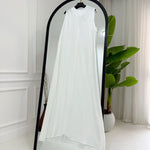 Basic Linen Dress No Sleeve White - AB ESSENTIALS