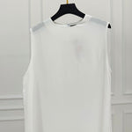 Basic Linen Dress No Sleeve White - AB ESSENTIALS