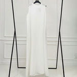 Basic Linen Dress No Sleeve White - AB ESSENTIALS