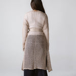 Beach Shimmer Long Cardigan Beige - AB ESSENTIALS