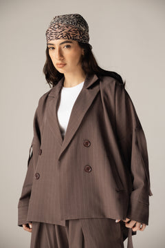 Bestie Blazer Brown - AB ESSENTIALS