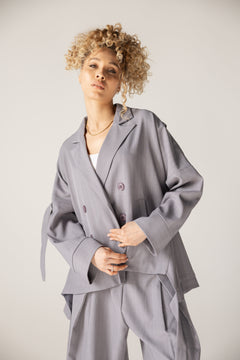 Bestie Blazer Grey - AB ESSENTIALS
