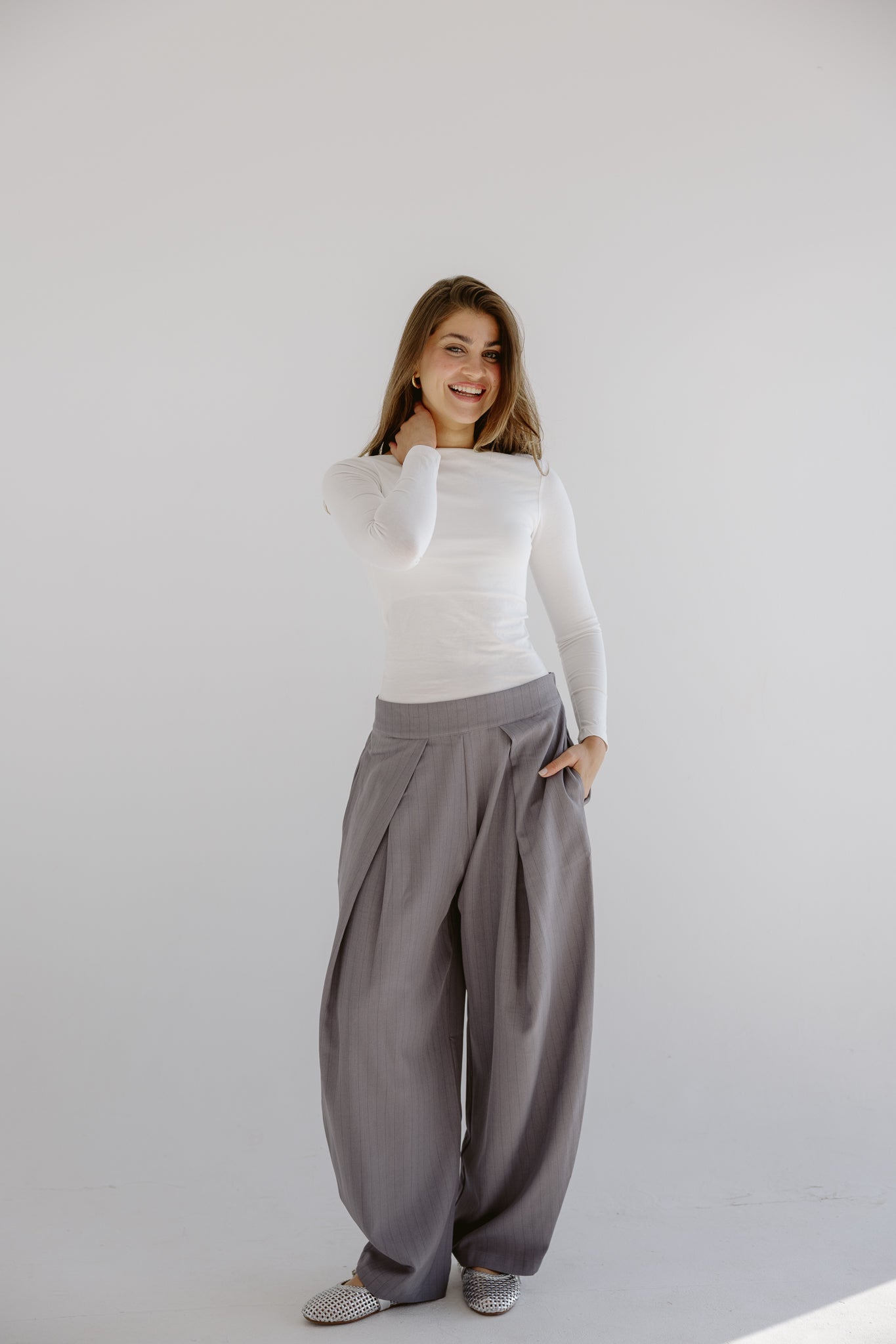Bestie Pants Grey - AB ESSENTIALS