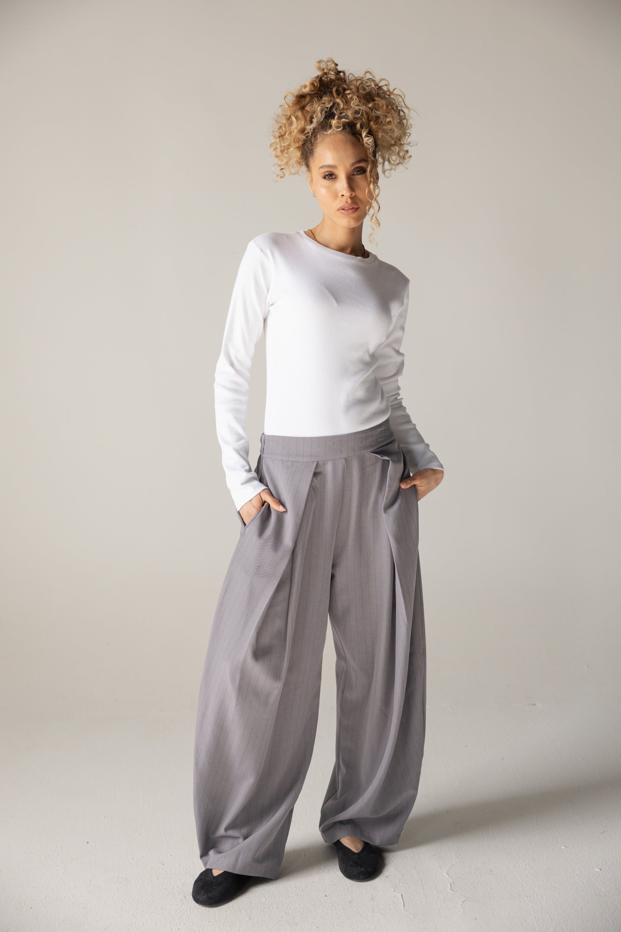 Bestie Pants Grey - AB ESSENTIALS