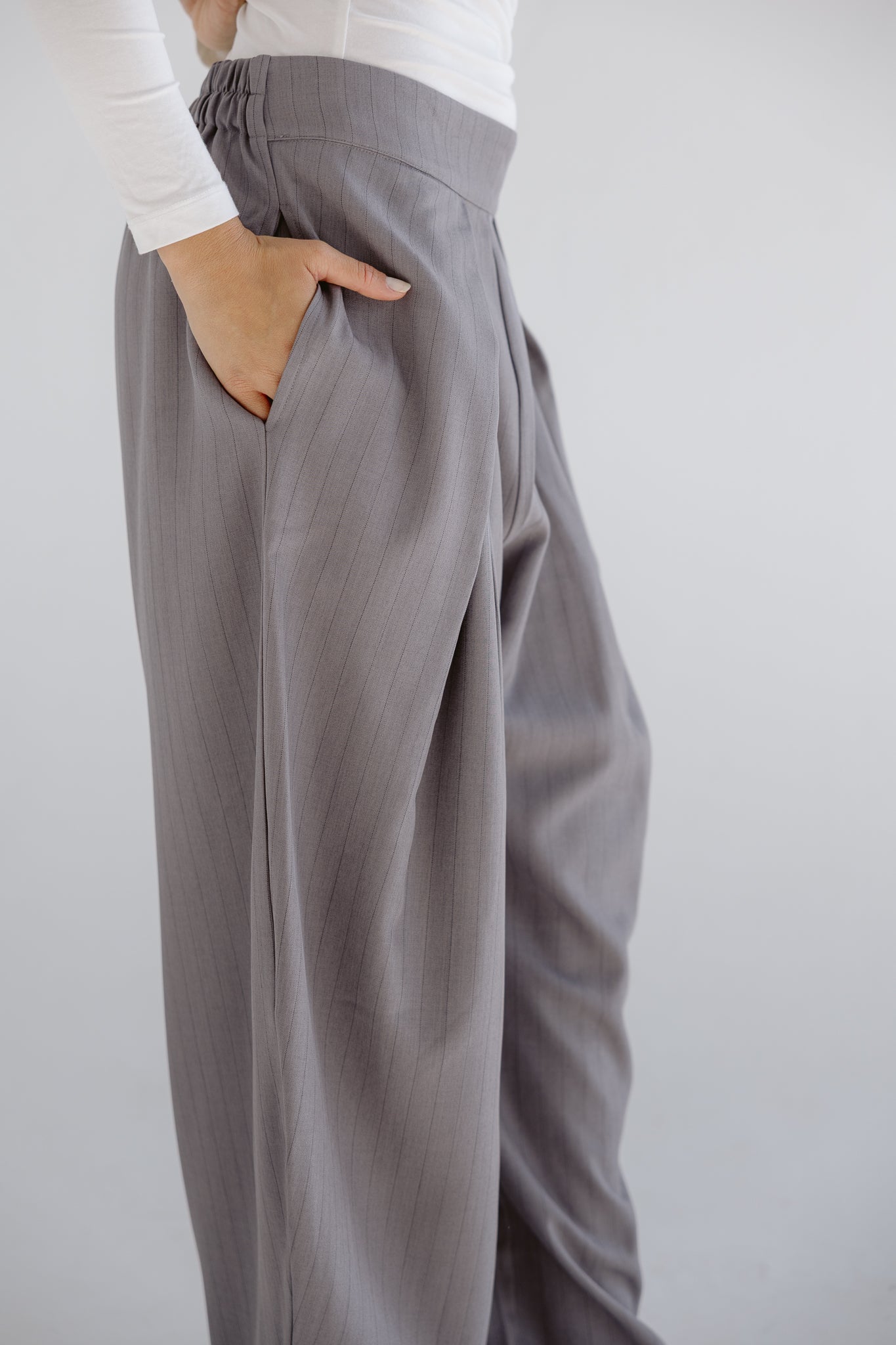 Bestie Pants Grey - AB ESSENTIALS