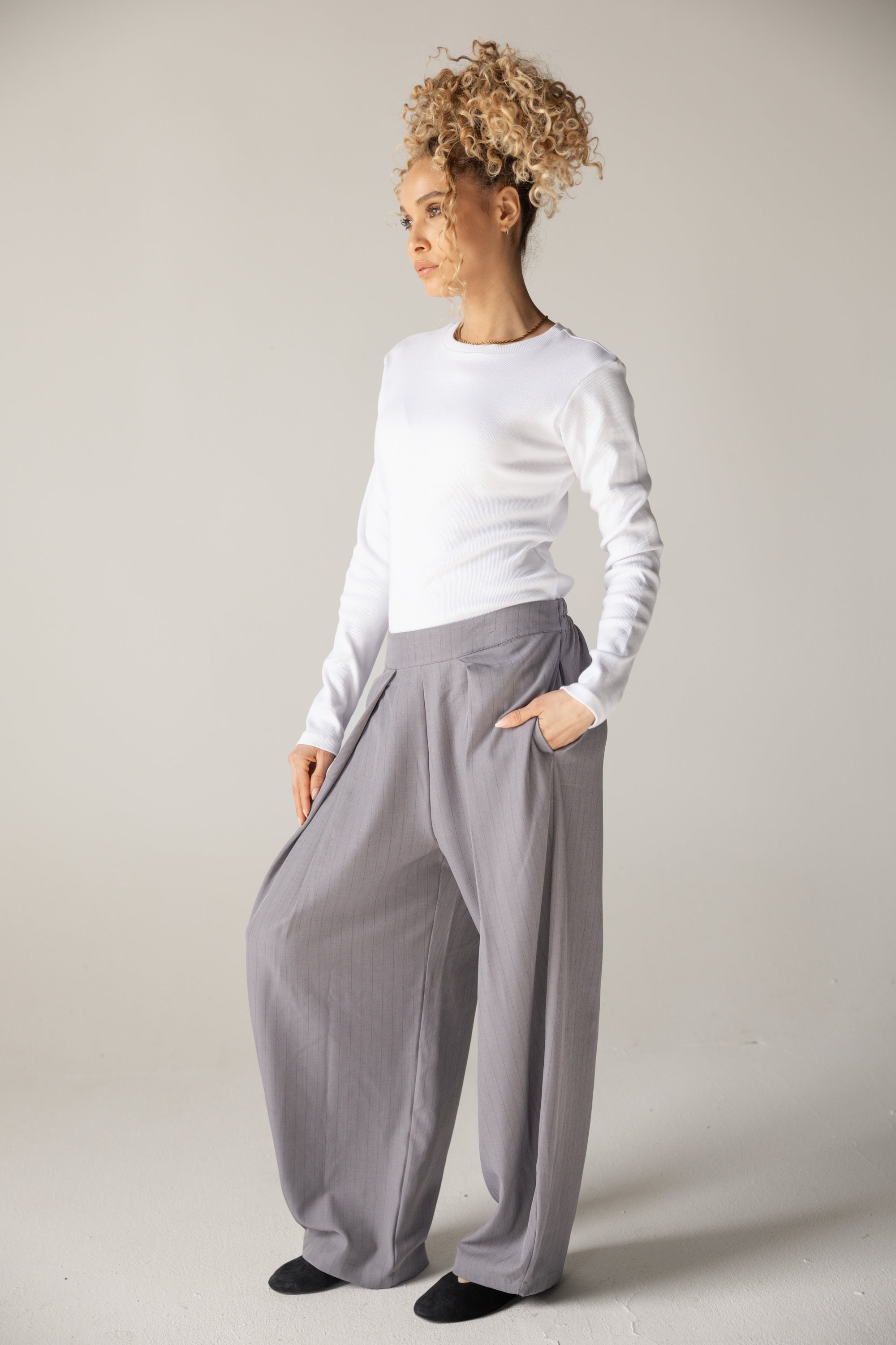 Bestie Pants Grey - AB ESSENTIALS