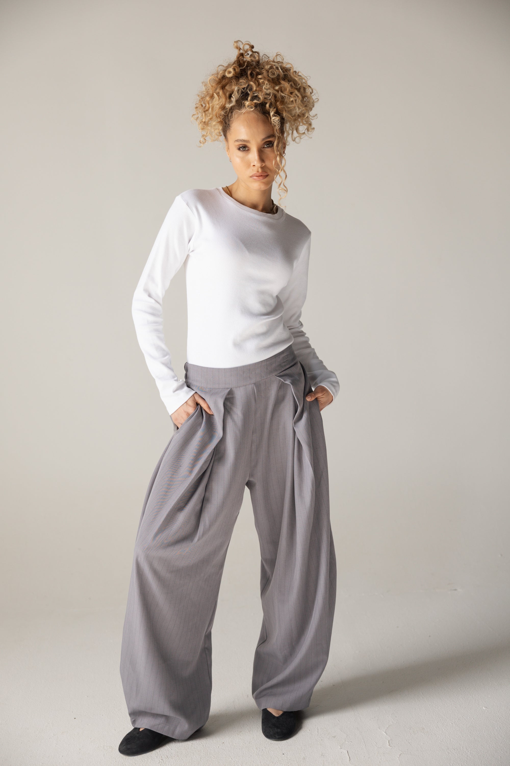 Bestie Pants Grey - AB ESSENTIALS
