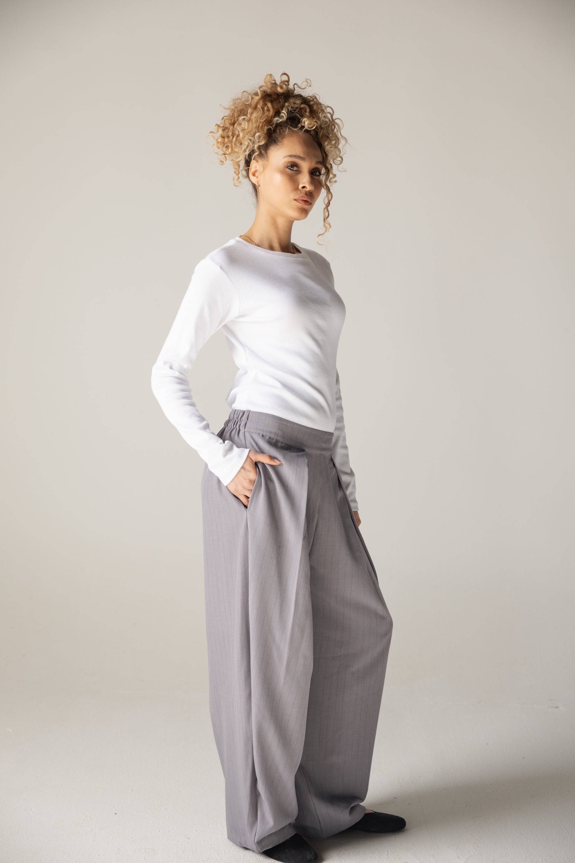 Bestie Pants Grey - AB ESSENTIALS