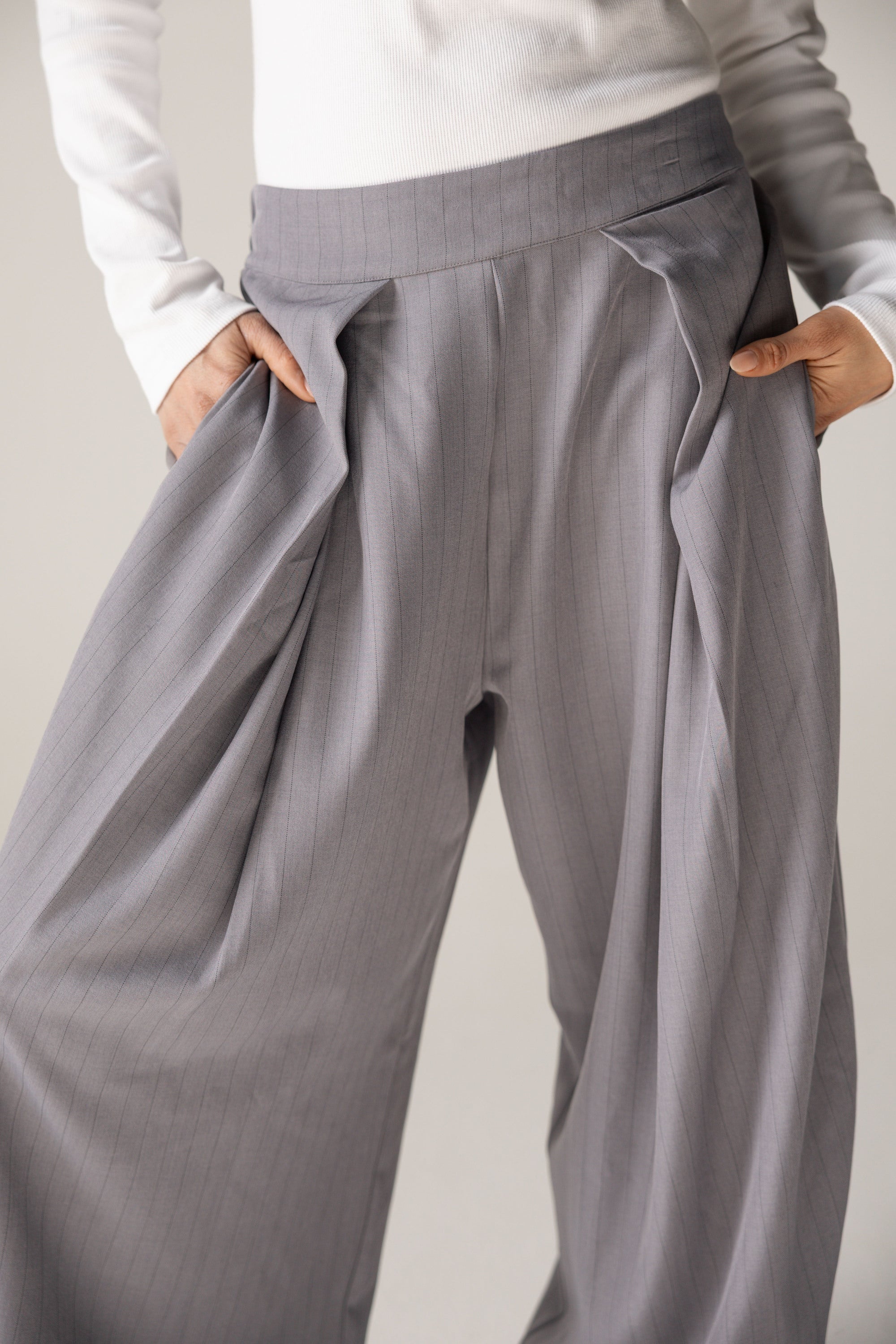 Bestie Pants Grey - AB ESSENTIALS