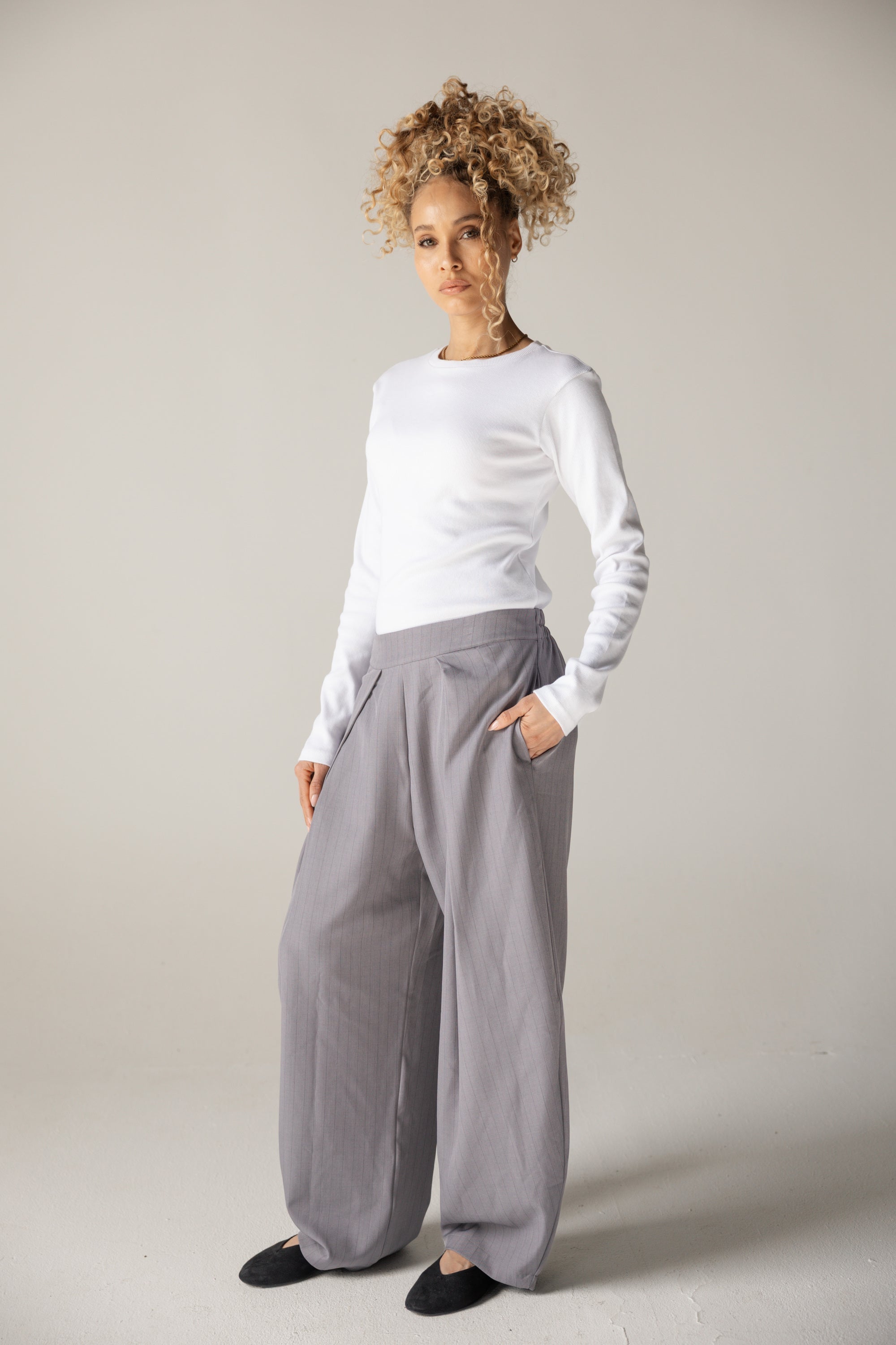 Bestie Pants Grey - AB ESSENTIALS