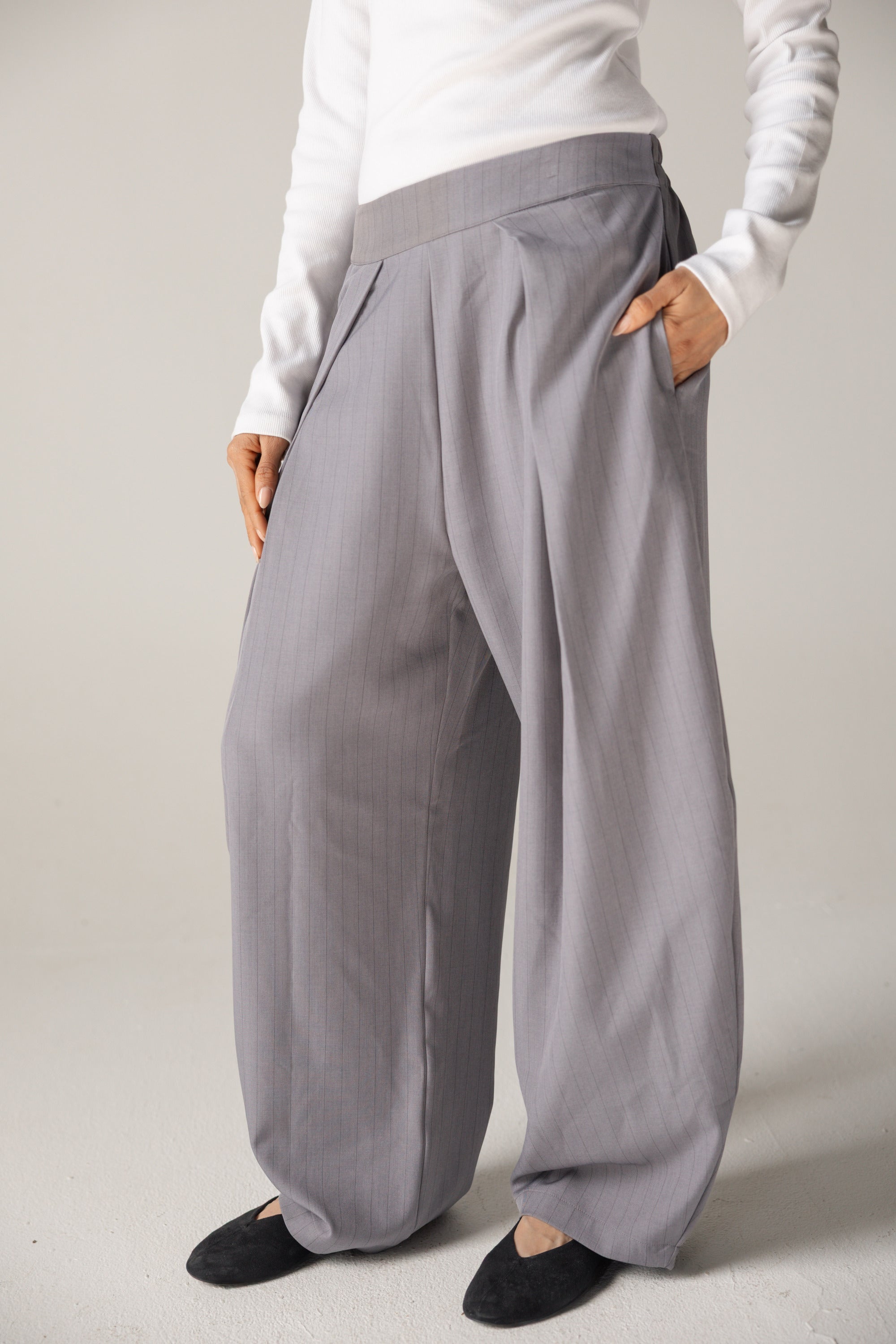 Bestie Pants Grey - AB ESSENTIALS