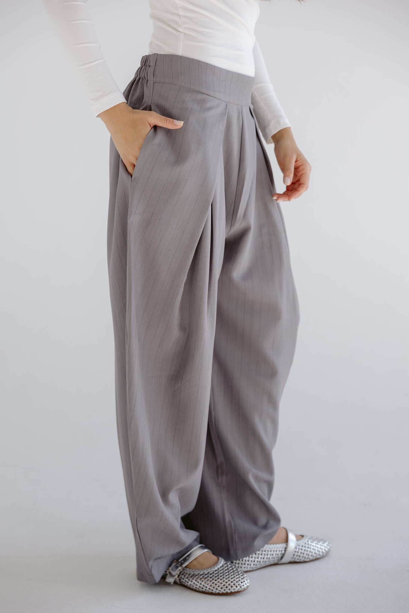 Bestie Pants Grey - AB ESSENTIALS