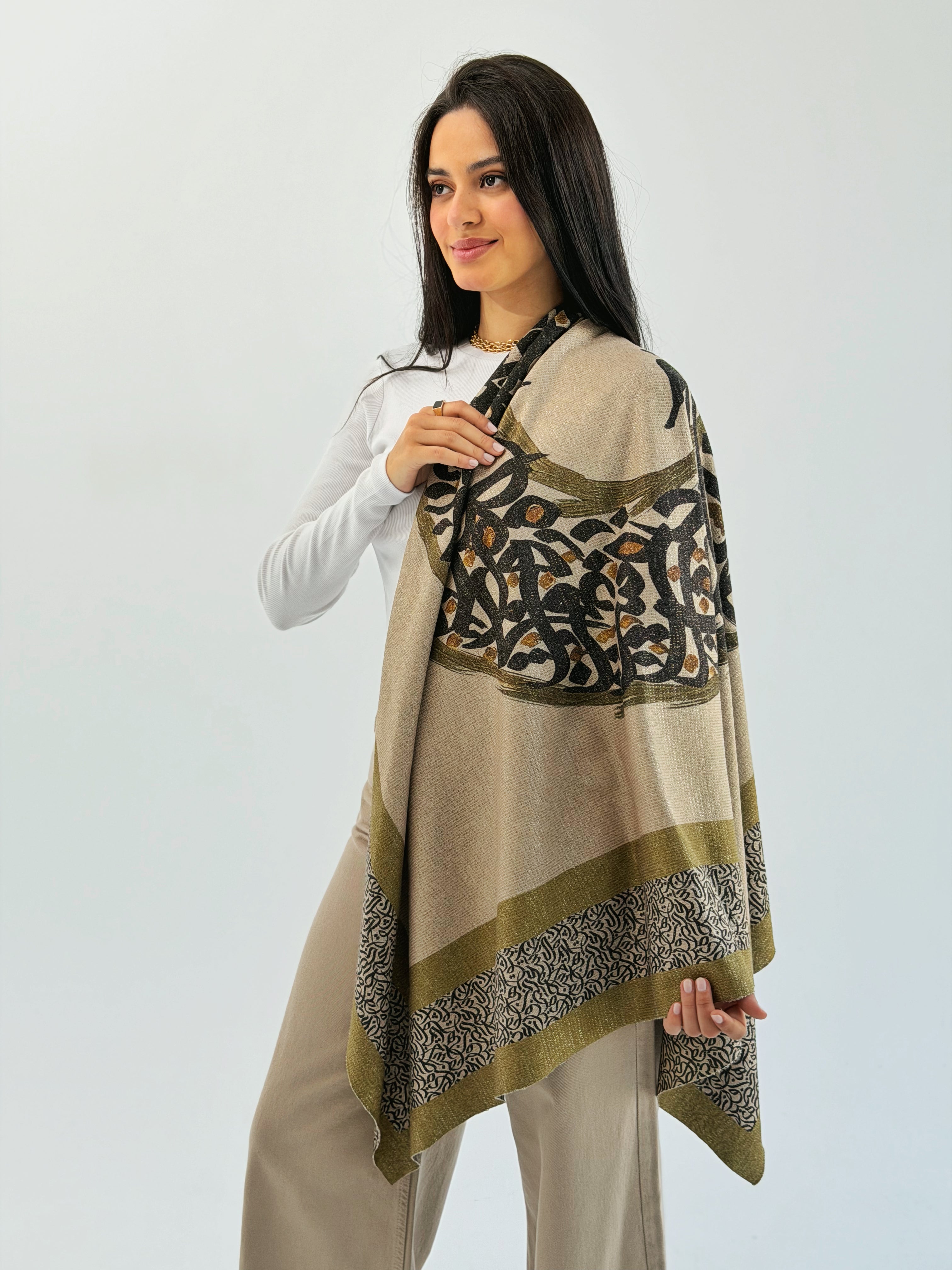 Bird Wool Shawl - AB ESSENTIALS