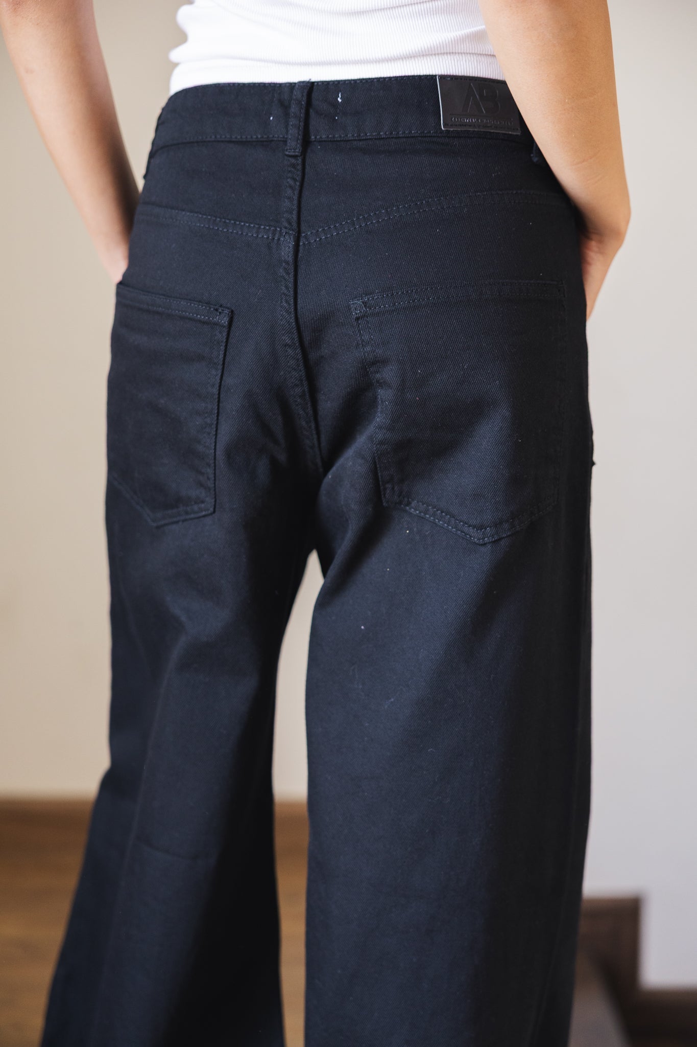 Black Denim Pants - AB ESSENTIALS