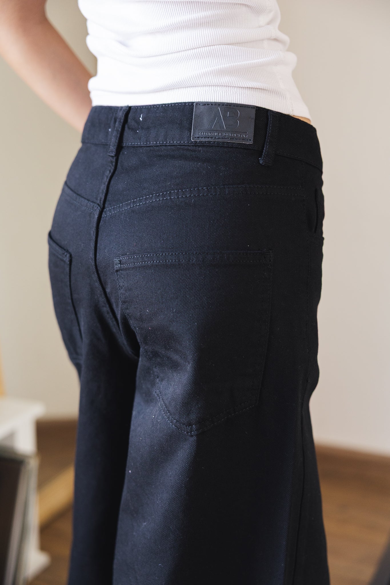 Black Denim Pants - AB ESSENTIALS