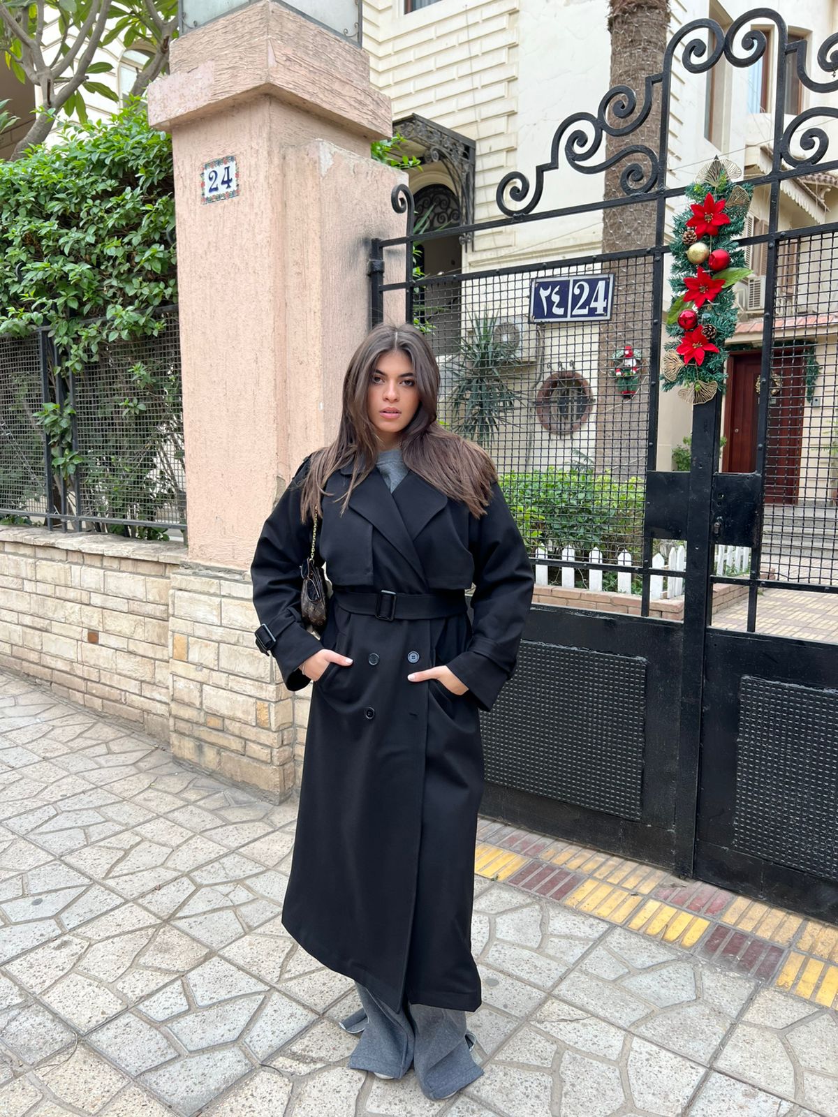 Blacky Trench Coat - AB ESSENTIALS