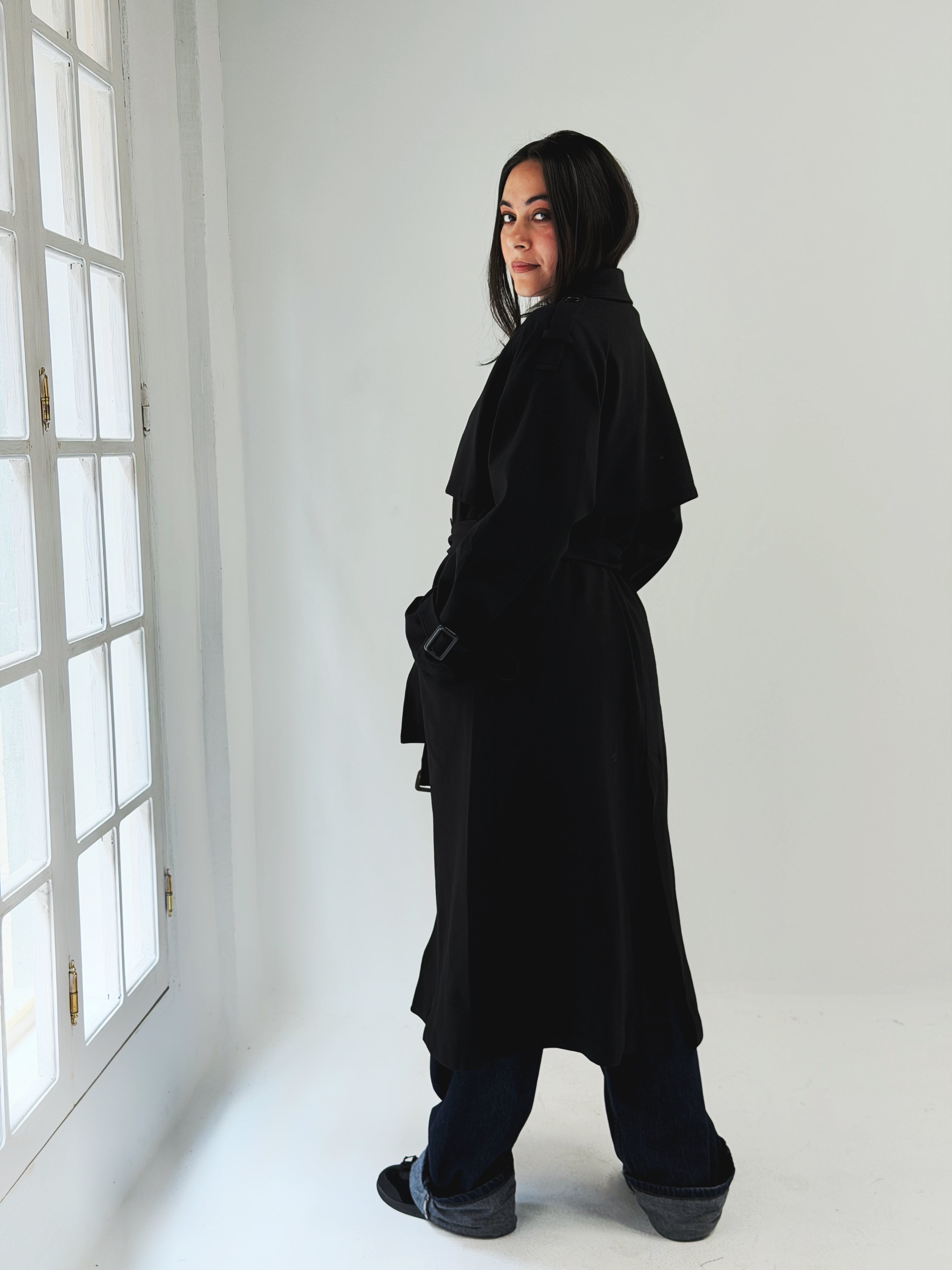 Blacky Trench Coat - AB ESSENTIALS