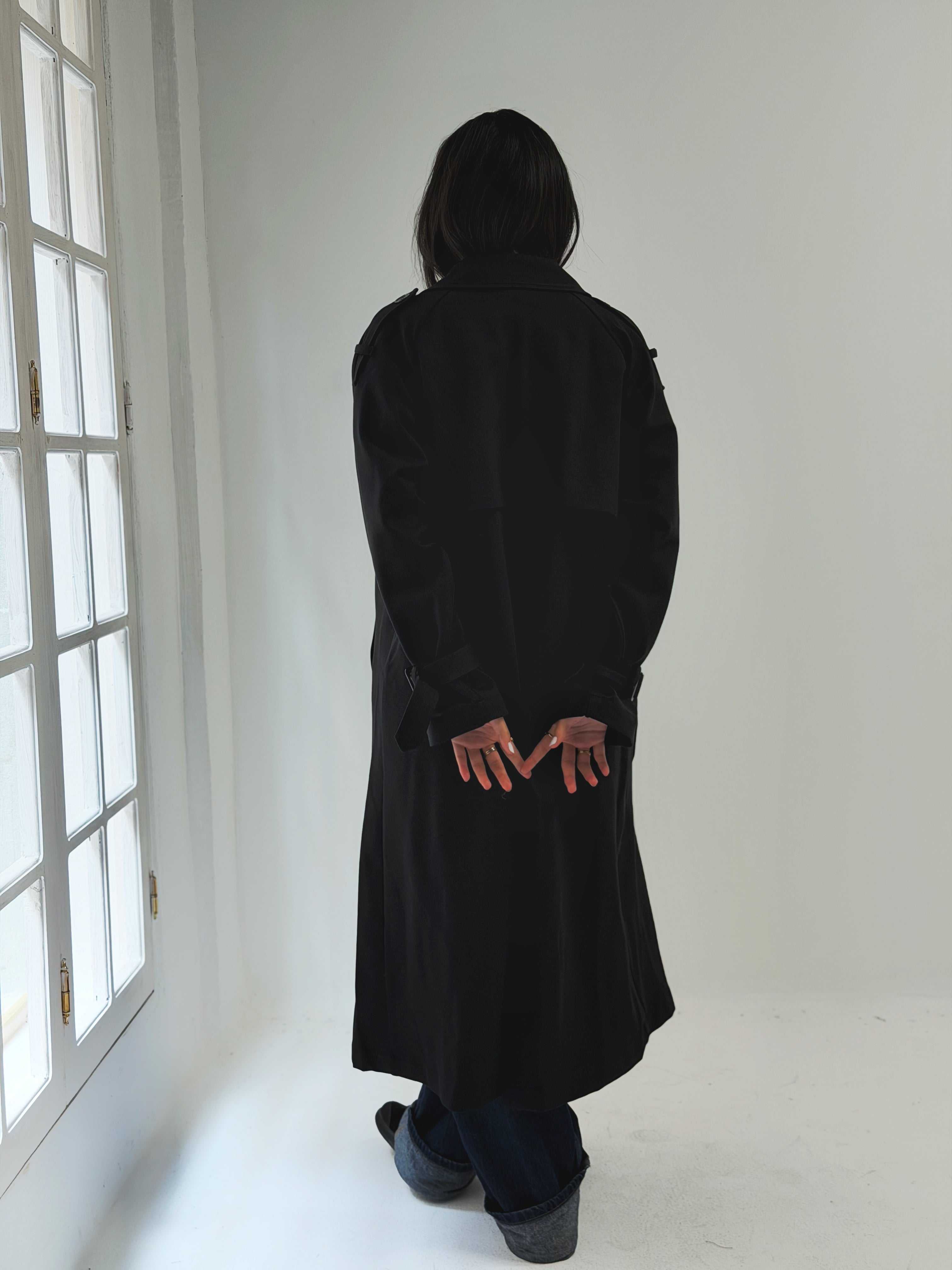 Blacky Trench Coat - AB ESSENTIALS