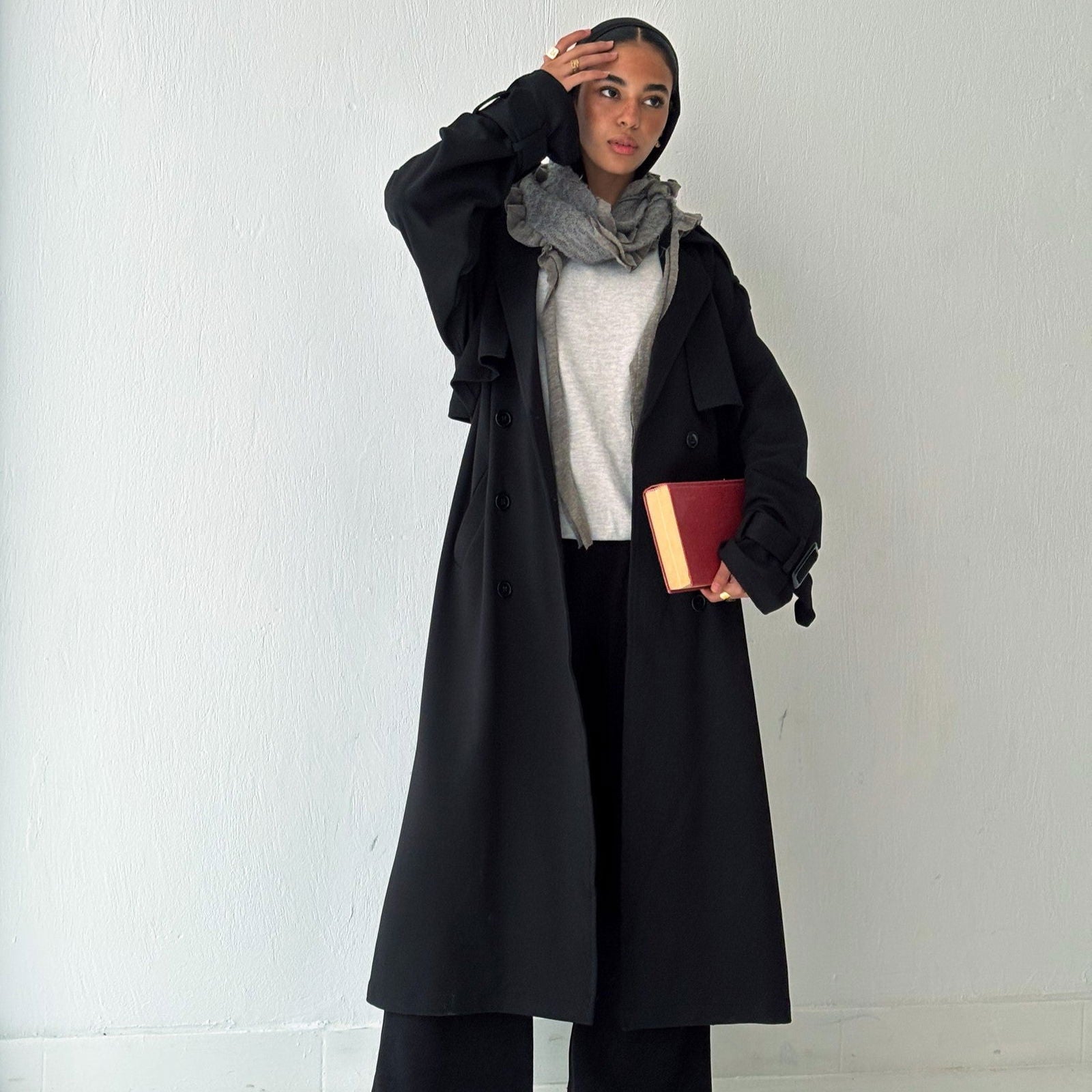 Blacky Trench Coat - AB ESSENTIALS