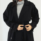 Blacky Trench Coat - AB ESSENTIALS