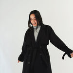 Blacky Trench Coat - AB ESSENTIALS