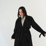 Blacky Trench Coat - AB ESSENTIALS