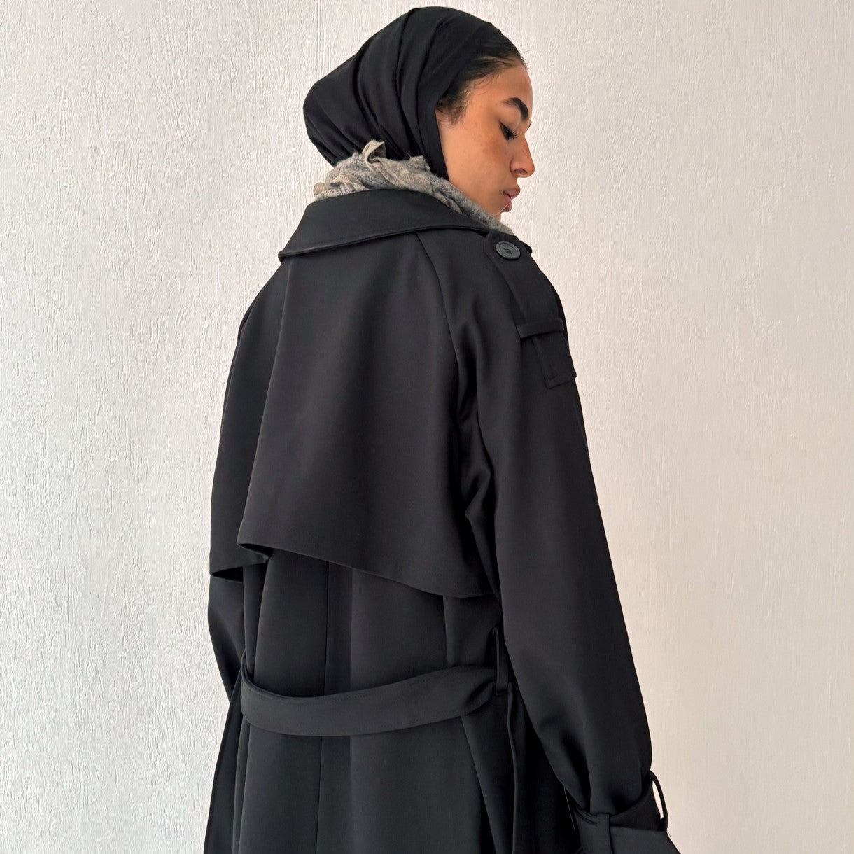 Blacky Trench Coat - AB ESSENTIALS