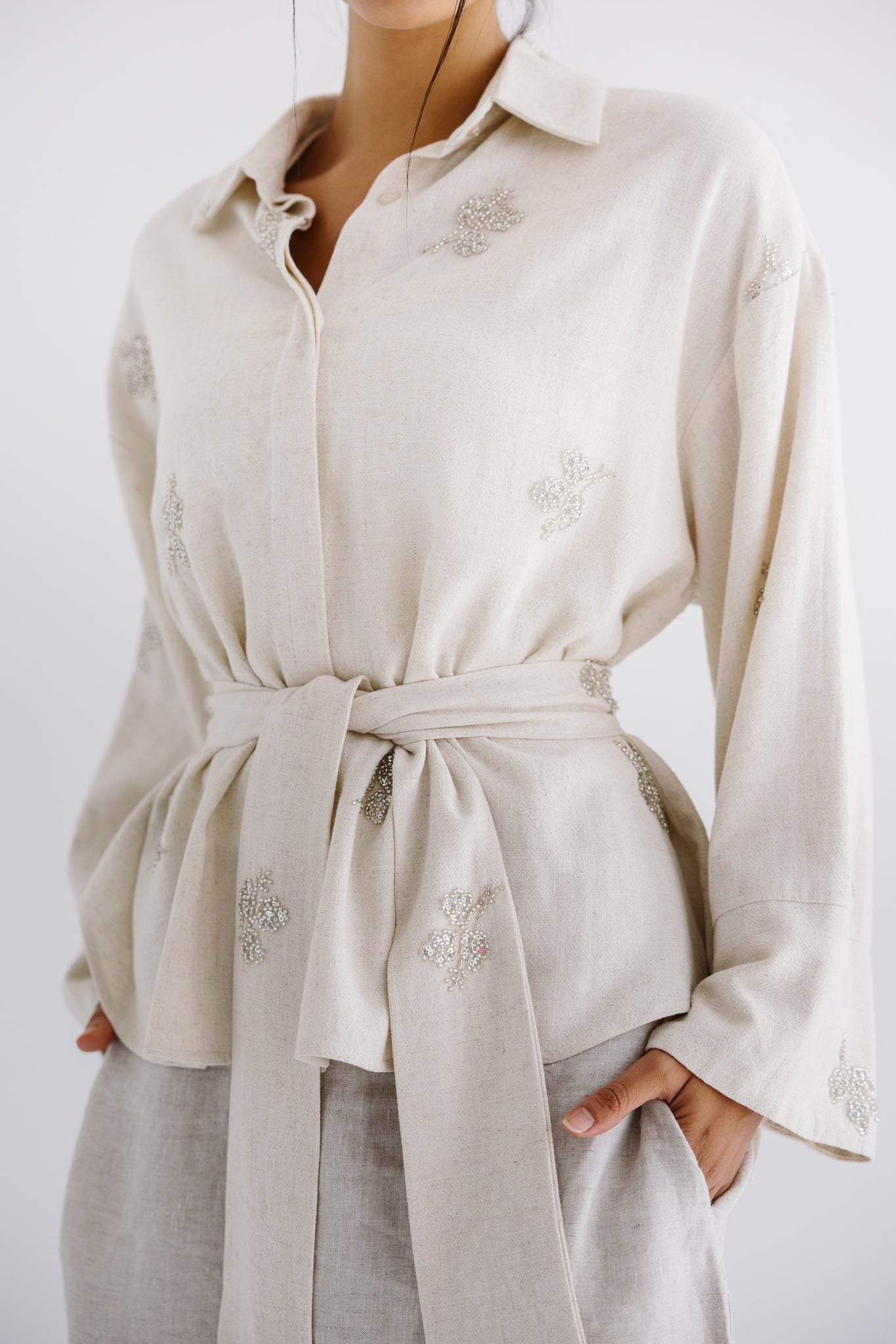 Bloom Blouse Beige - AB ESSENTIALS