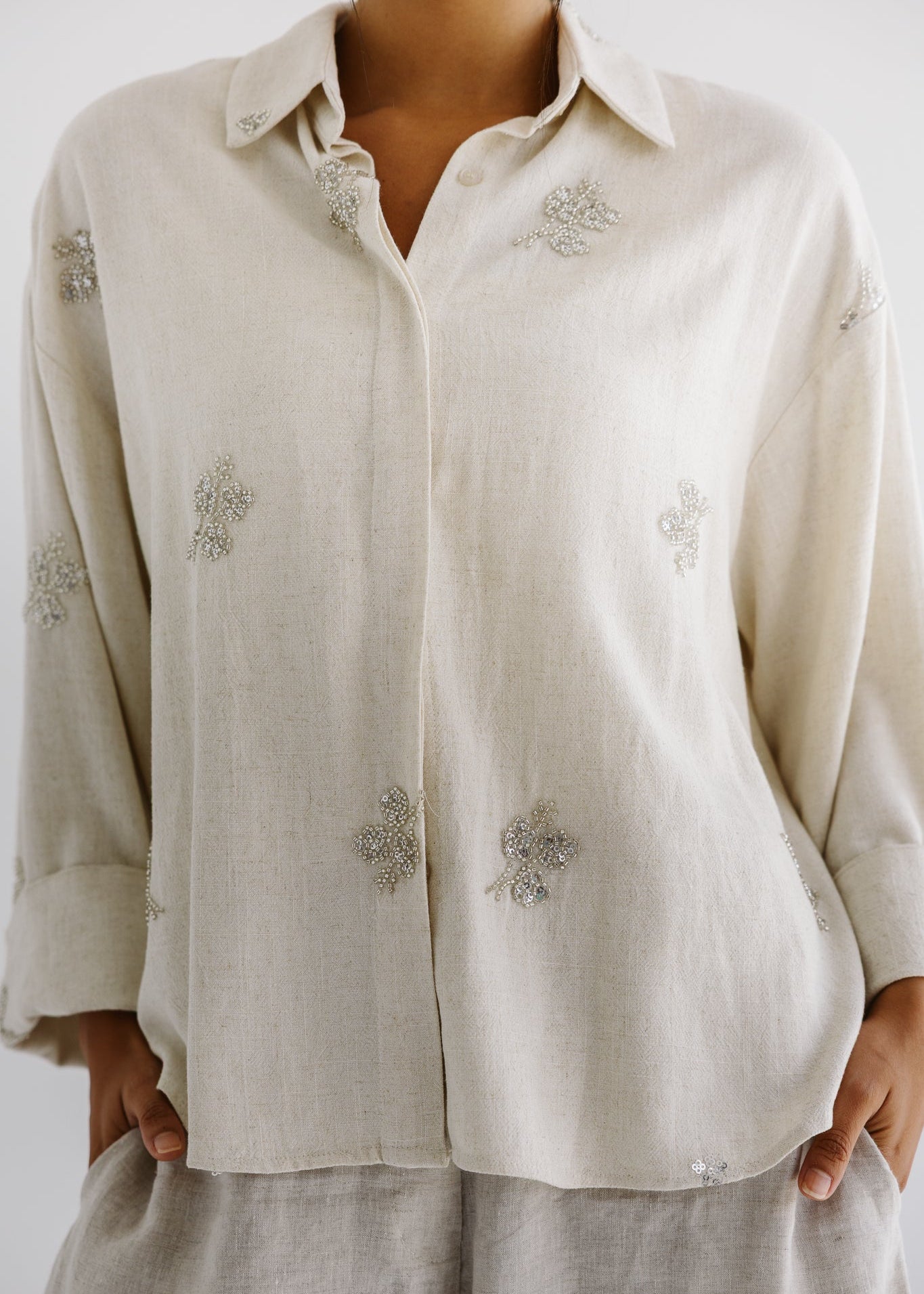 Bloom Blouse Beige - AB ESSENTIALS