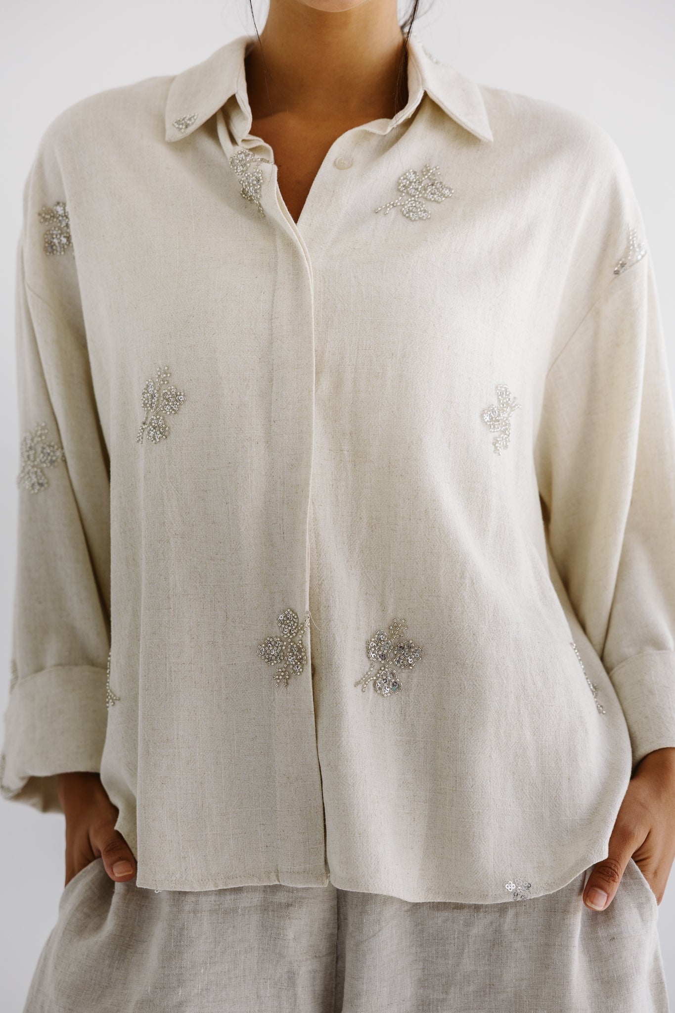 Bloom Blouse Beige - AB ESSENTIALS