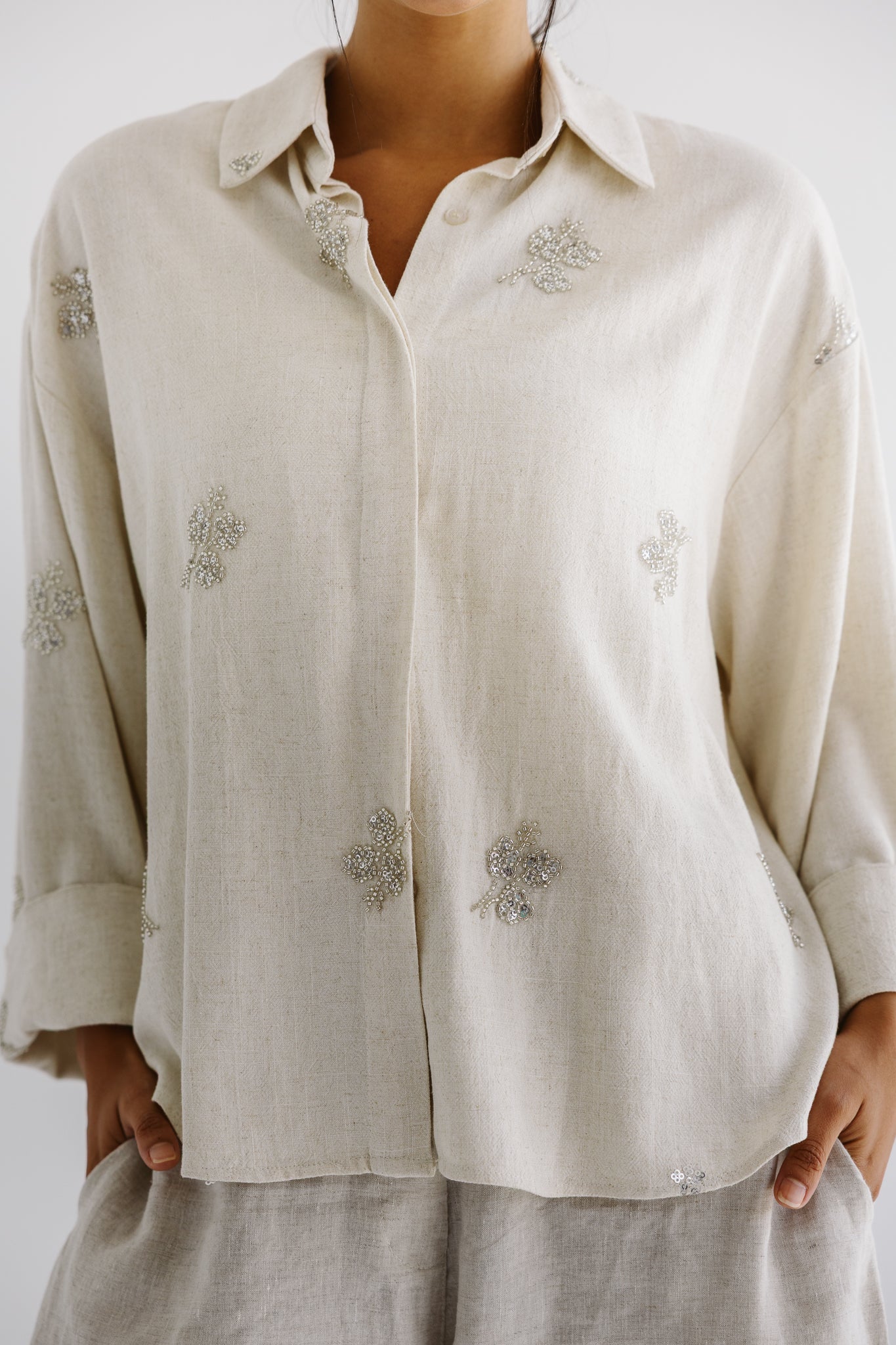 Bloom Blouse Beige - AB ESSENTIALS