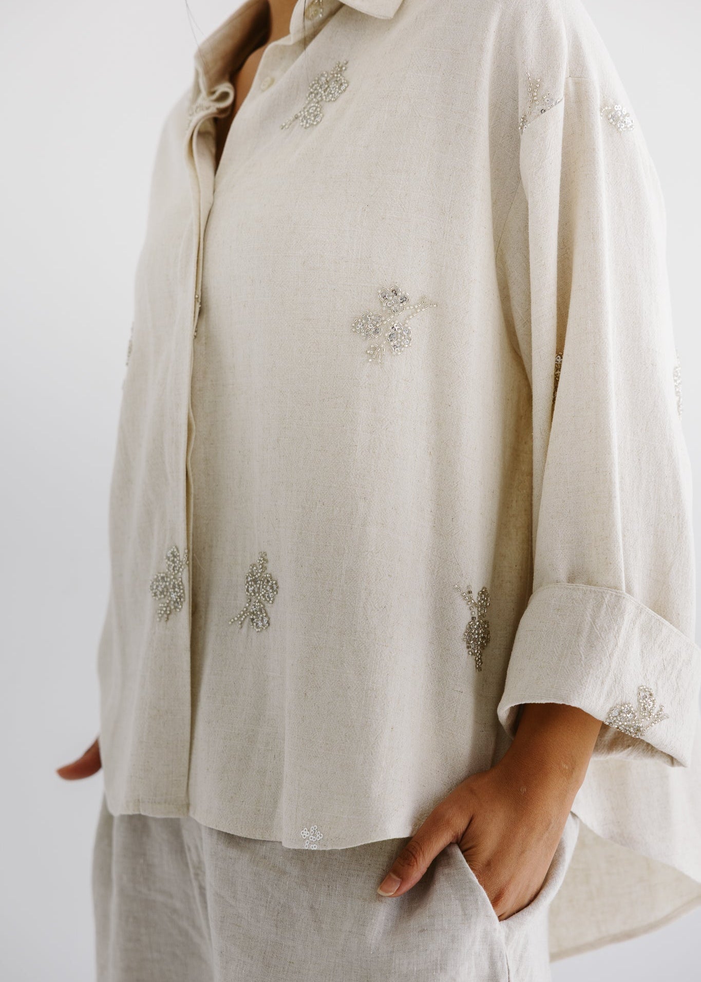 Bloom Blouse Beige - AB ESSENTIALS