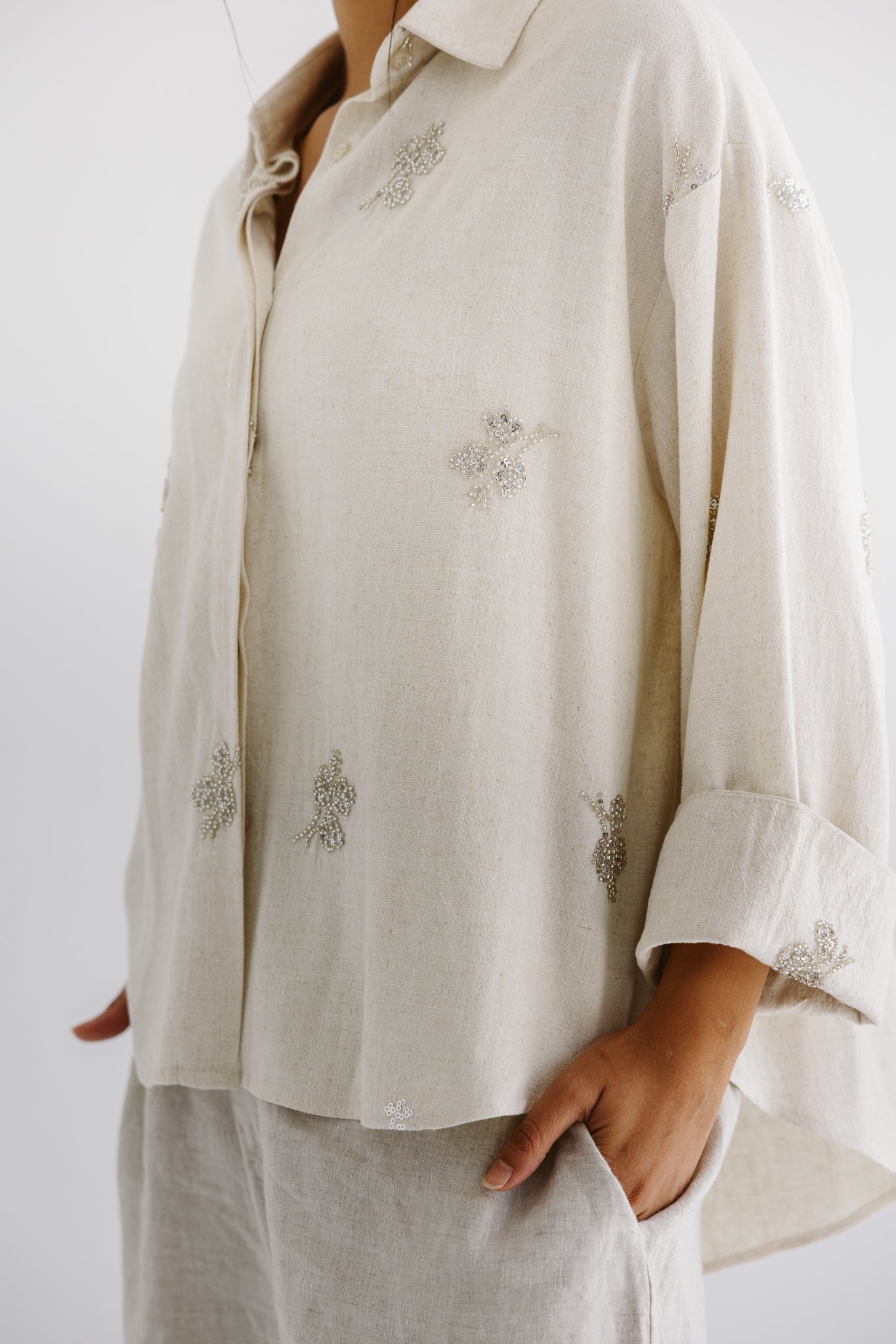 Bloom Blouse Beige - AB ESSENTIALS