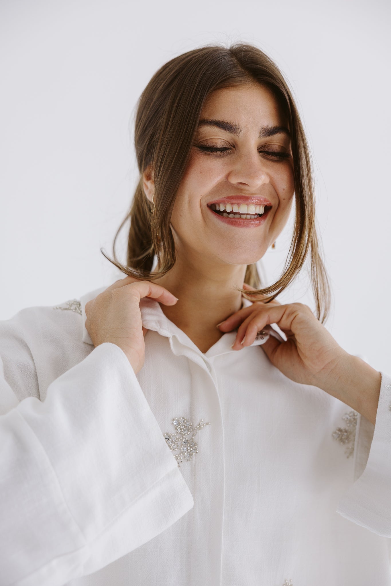 Bloom Blouse White - AB ESSENTIALS
