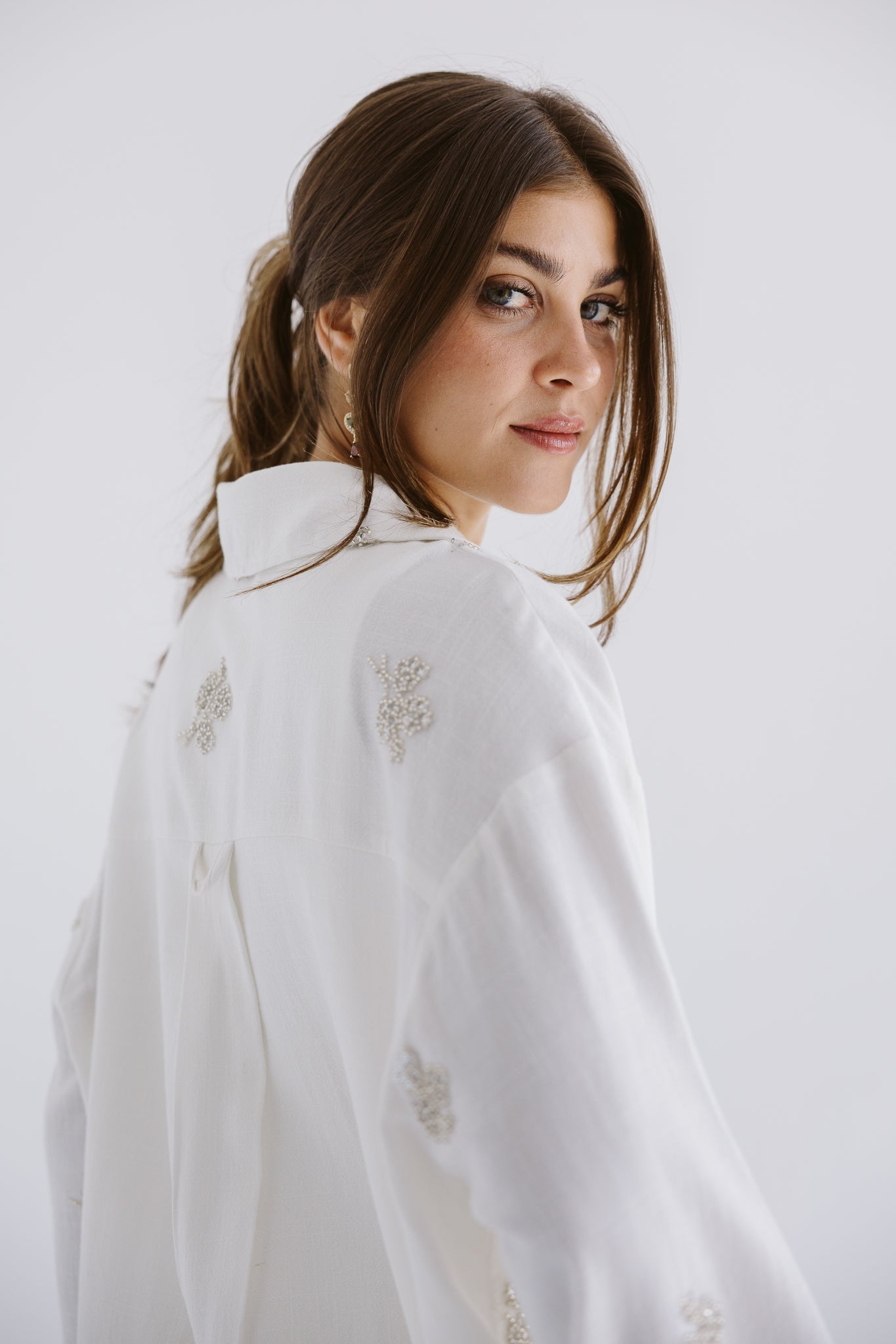 Bloom Blouse White - AB ESSENTIALS